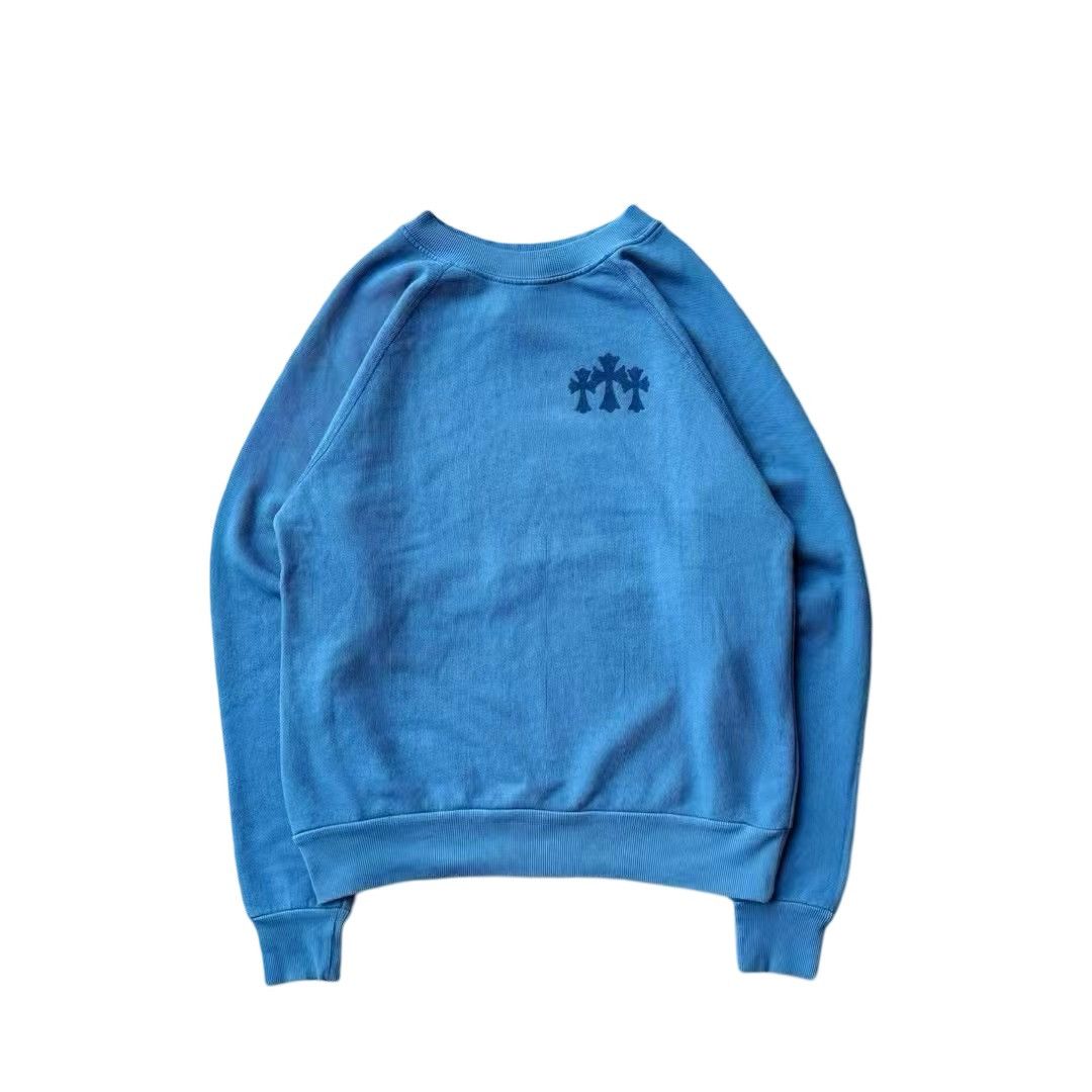 Chrome Hearts Triple velvet cross blind spot crewneck sweatshirt Size US S / EU 44-46 / 1 - 1 Thumbnail