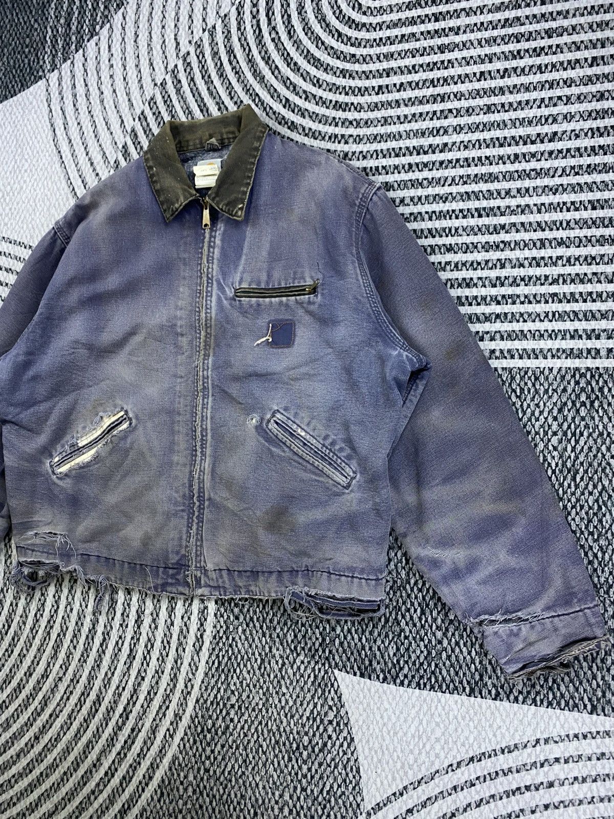 Carhartt Vintage Carhart J64 PTL Distressed Detroit Jacket Size US XL / EU 56 / 4 - 4 Thumbnail