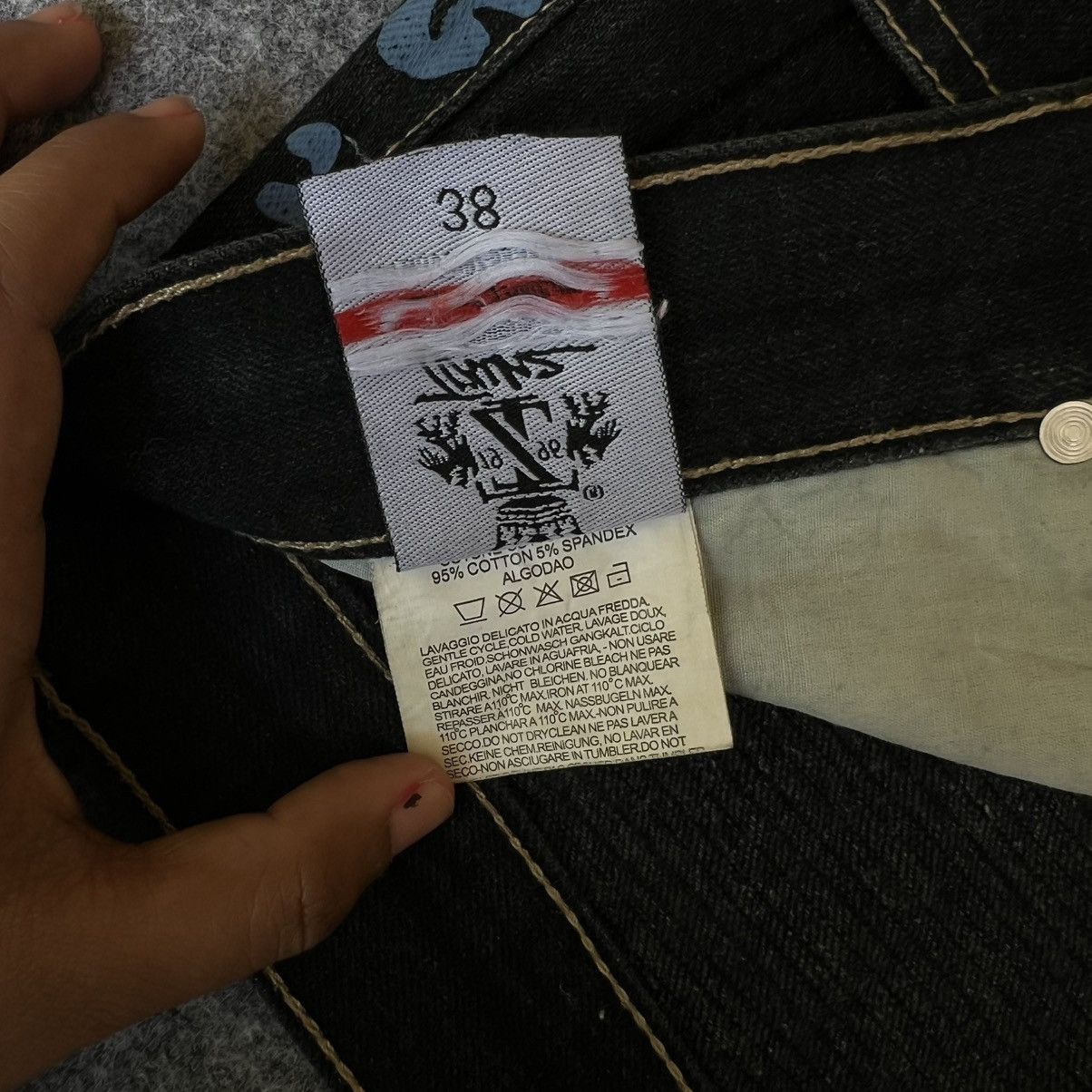 JNCO × Vintage Vintage Townz Raw Blue Baggy Jnco Style Jeans Size US 40 / EU 56 - 8 Thumbnail