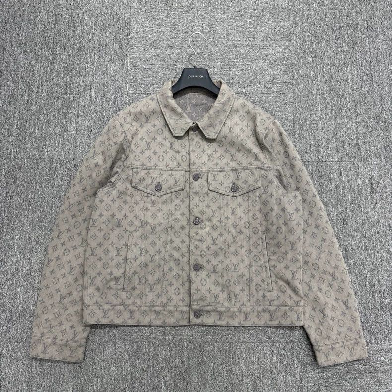 Louis Vuitton Louis Vuitton Gray full print presbyopia jacket Nextarrow-2 Size US L / EU 52-54 / 3 - 1 Thumbnail