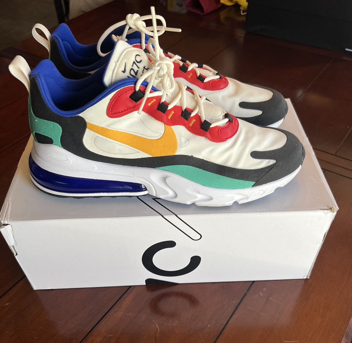 Nike Air Max 270 React Bauhaus Size US 11.5 / EU 44-45 - 3 Thumbnail