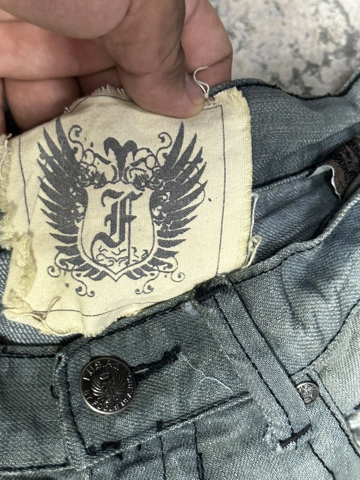 Affliction × FUSAI Rare🔥 Vintage FUSAI Denim Affliction Style Size US 32 / EU 48 - 10 Thumbnail