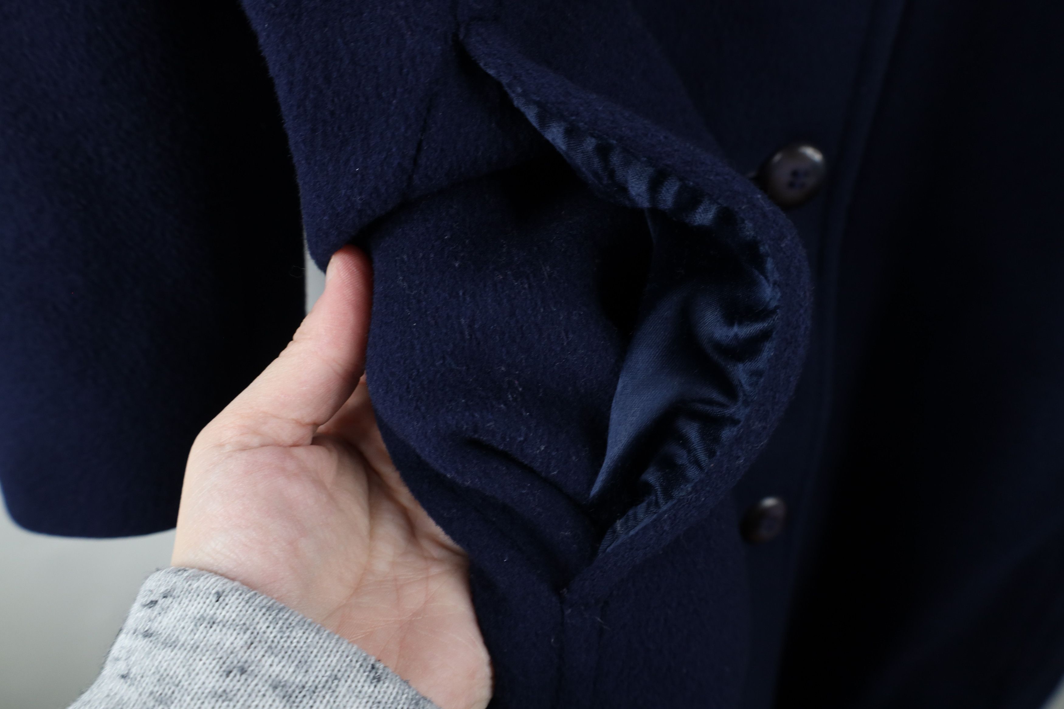 Pendleton × Vintage Vintage 90s Pendleton Heavy Wool Trench Coat Jacket Blue USA Size XL / US 12-14 / IT 48-50 - 5 Thumbnail