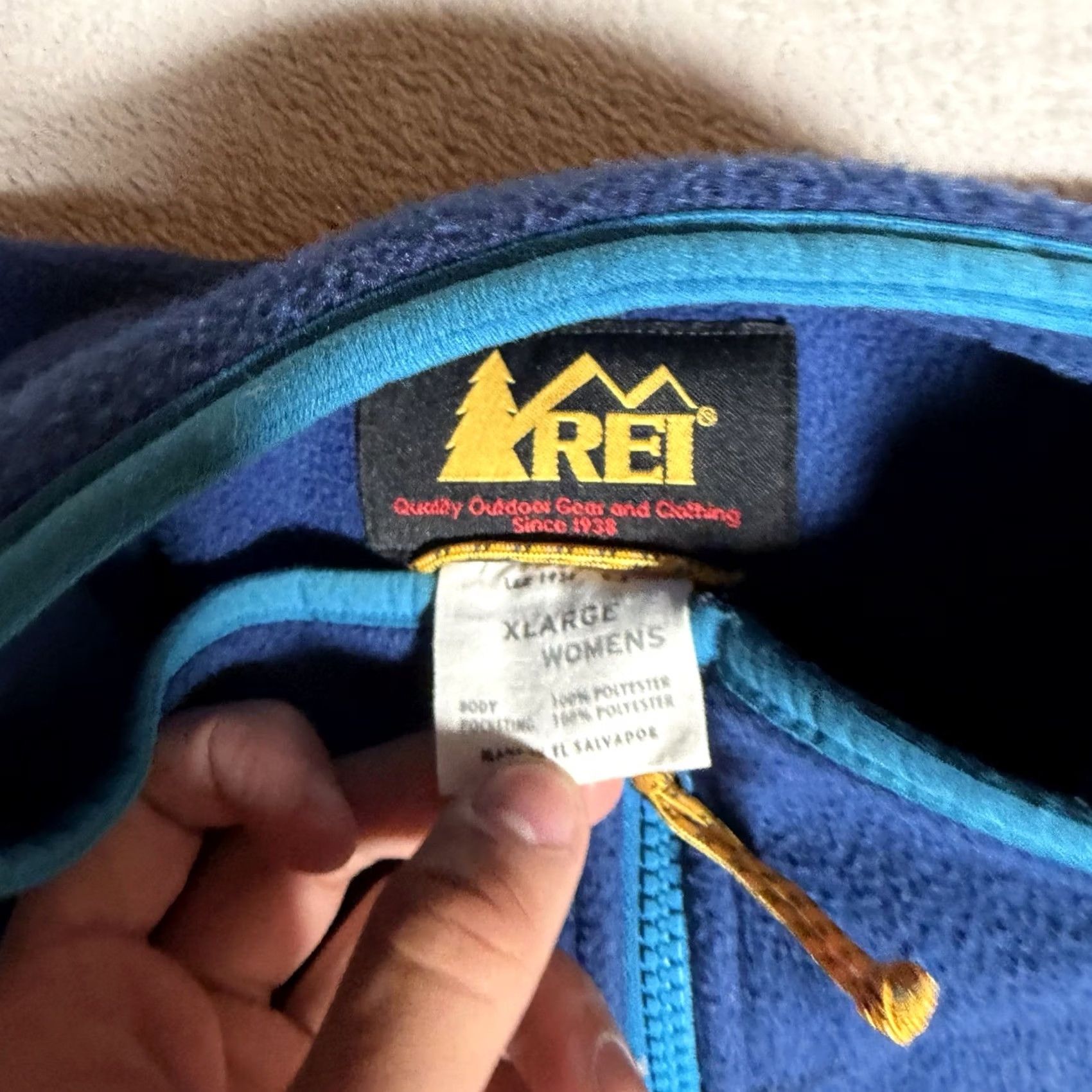 Vintage VINTAGE REI Jacket Womens XL Blue Polartec Fleece Full Zip Trailsmith Basic Jacket Size XL / US 12-14 / IT 48-50 - 2 Thumbnail