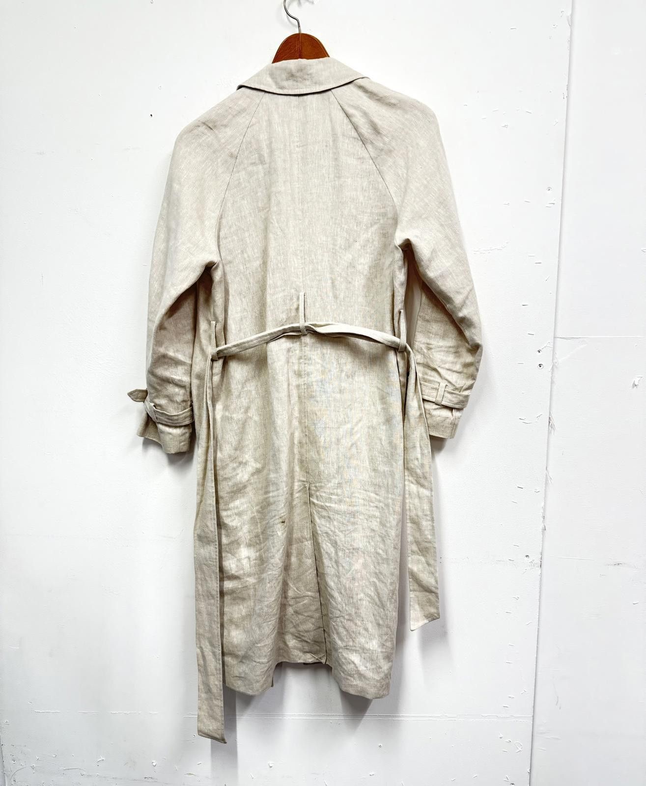 Other John Lewis & Partners Beige Linen Trench Coat Size 10 Size M / US 6-8 / IT 42-44 - 4 Thumbnail