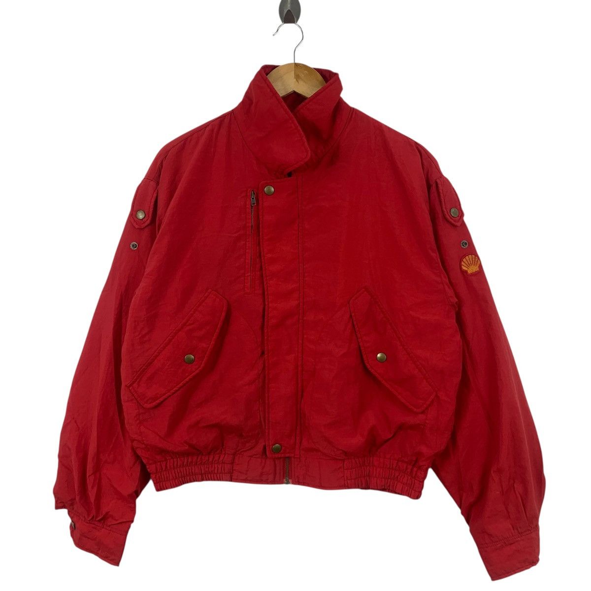 Vintage Vintage SHELL FORMULA X 1 Racing Team Driver Jacket Bomber Size US XL / EU 56 / 4 - 4 Thumbnail