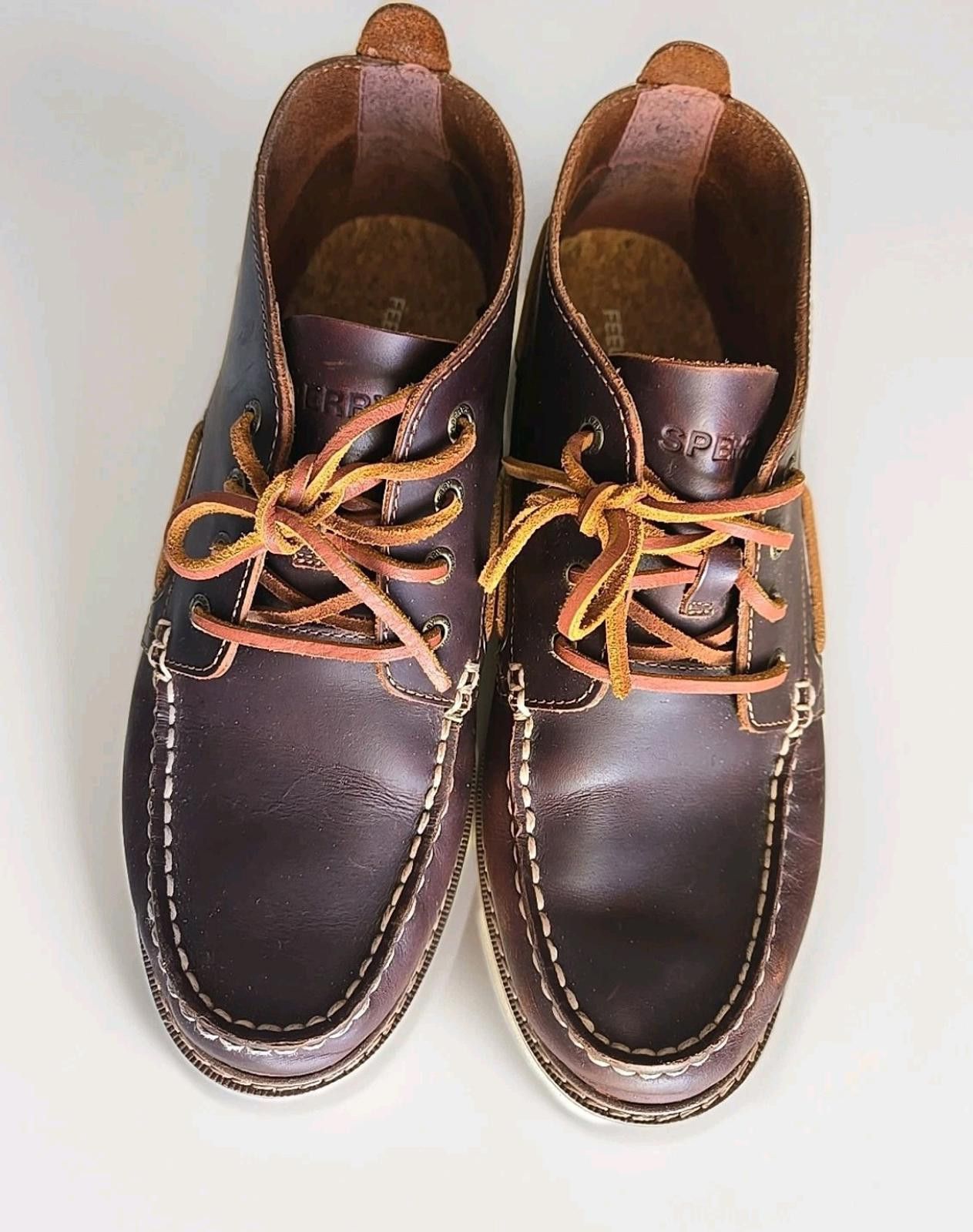 Sperry Sperry Top-Sider Brown Leather Lace-Up Ankle Boots Sz 11 Size US 11 / EU 44 - 2 Thumbnail
