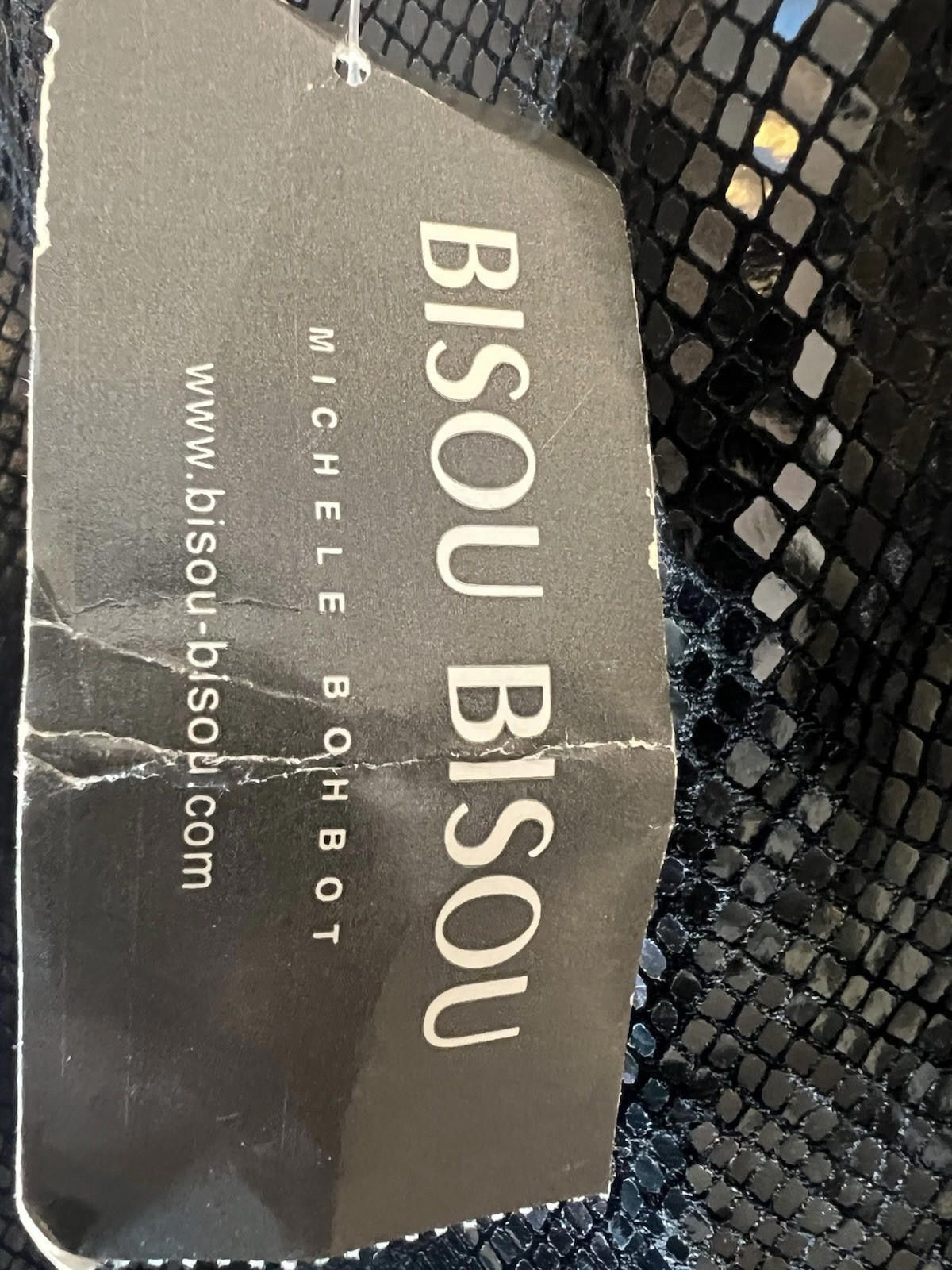 Designer bisou bisou Label Pull On Sequin Black Skirt Sz S Size 28" / US 6 / IT 42 - 3 Thumbnail