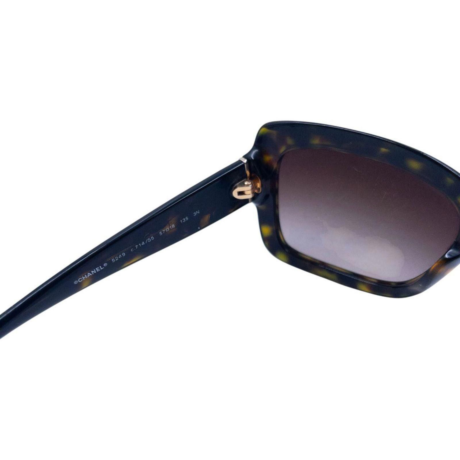 Chanel Vintage Chanel Tortoise Shell Sunglasses Size ONE SIZE - 6 Thumbnail