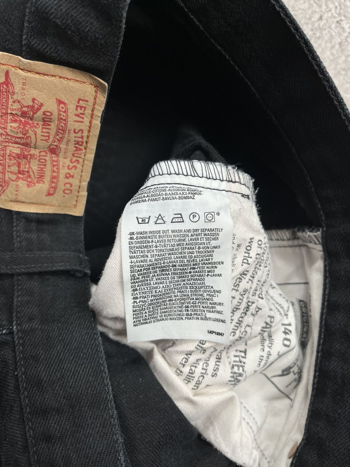 Levi's Levi’s 522 Black Jeans W32 L34 Straight Fit Made in Poland Size US 32 / EU 48 - 11 Thumbnail