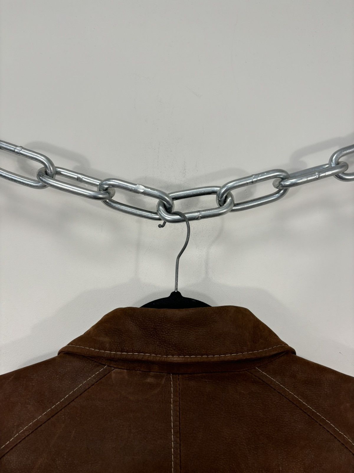Gimo's Gimo’s Nivola Studio Brown Italian Leather Long Coat Jacket Size US L / EU 52-54 / 3 - 19 Thumbnail