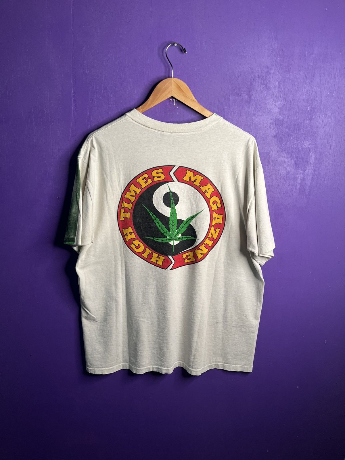 Vintage Vintage 90s High times magazine weed AOP t-shirt Size US XL / EU 56 / 4 - 2 Thumbnail