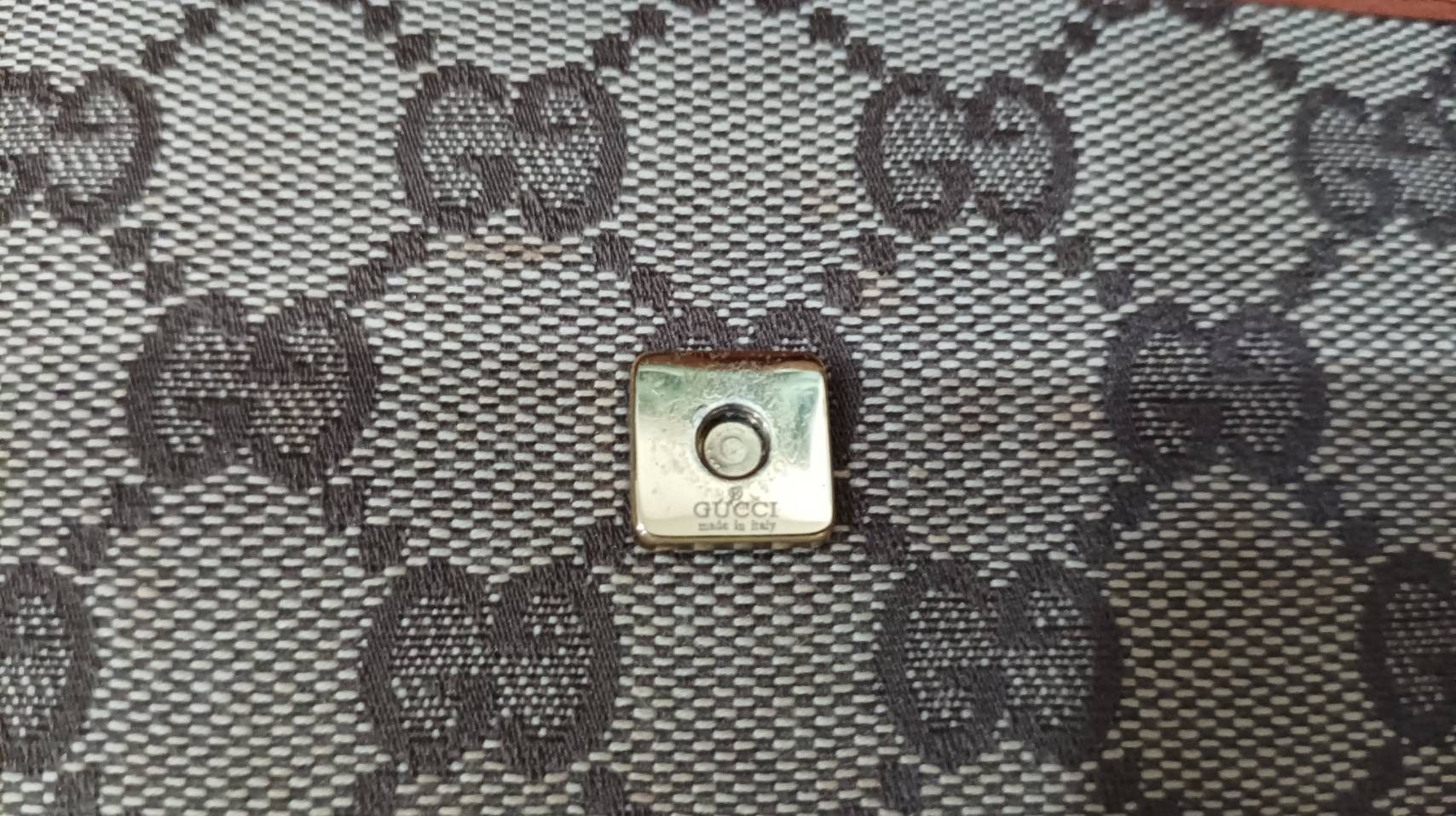 Gucci VTG Gucci Bamboo Bar Clutch Bag, GG Canvas Size ONE SIZE - 9 Thumbnail