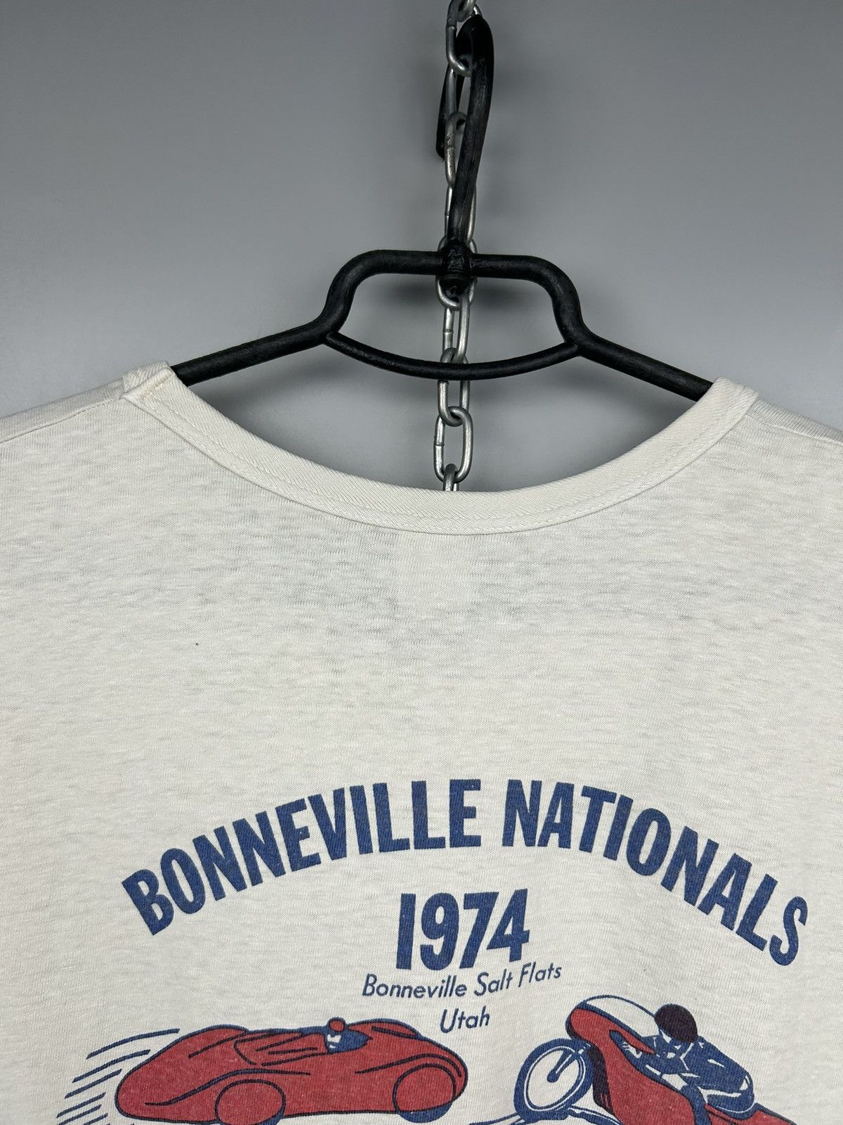 Japanese Brand × Vintage Vintage 70s BONNEVILLE NATIONALS 1974 Made In Japan T shirt Size US XL / EU 56 / 4 - 19 Thumbnail