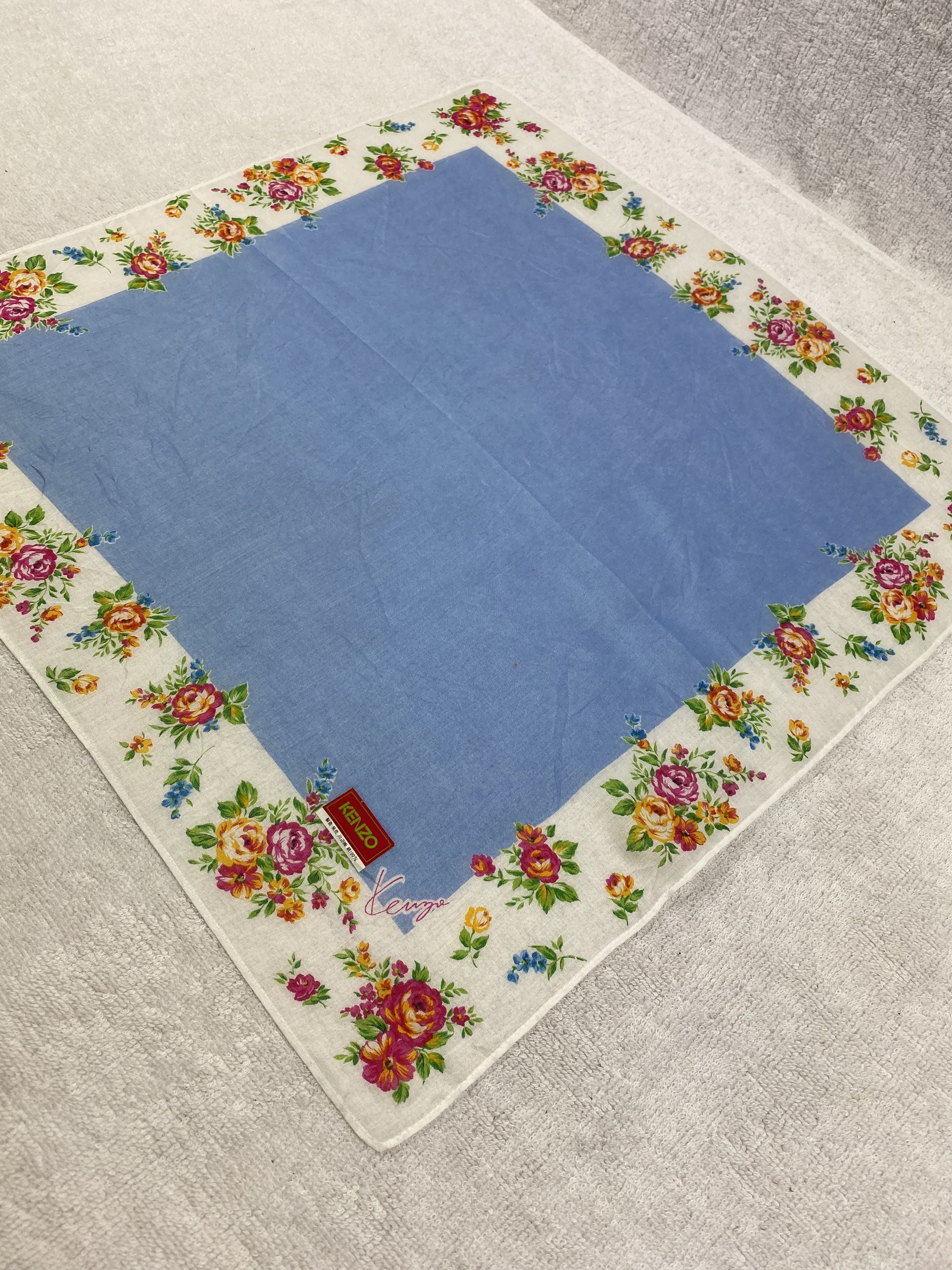 Kenzo Kenzo Floral Handkerchief / Bandana / Neckerchief Size ONE SIZE - 4 Thumbnail