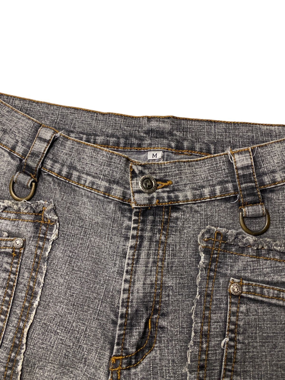 If Six Was Nine 2000's Japanese Floral Flared Seawashed Bootcut Jeans Size US 27 - 6 Thumbnail