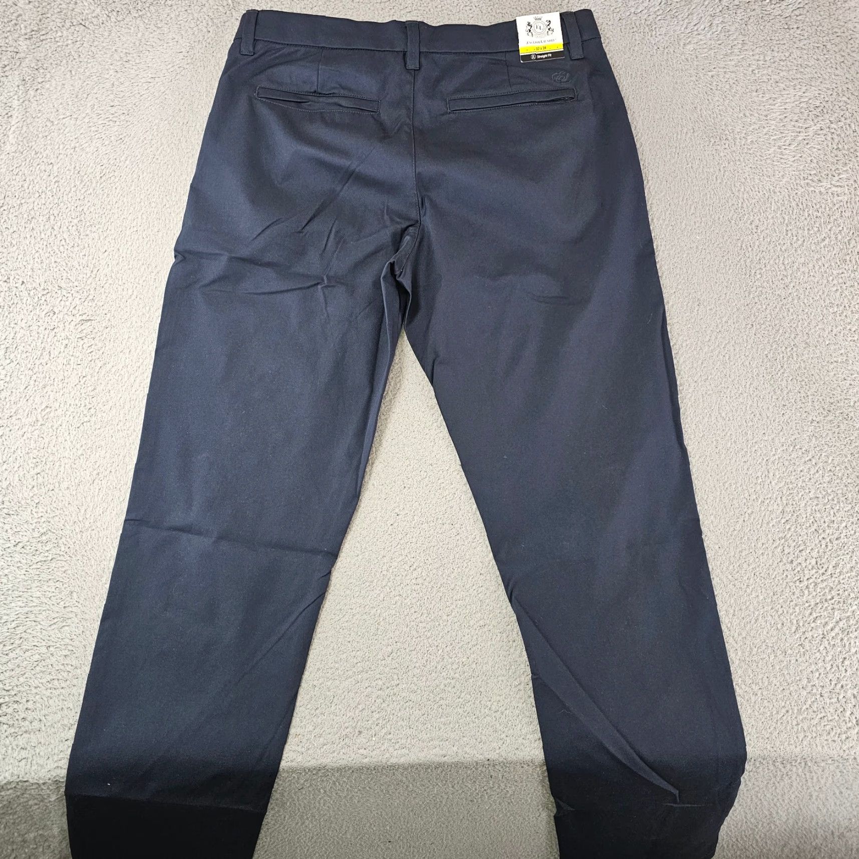 English Laundry English Laundry Pants Mens 32x32 Chino Beltless Fit Regular Blue Polyester Casual Workwear Size US 32 / EU 48 - 7 Thumbnail