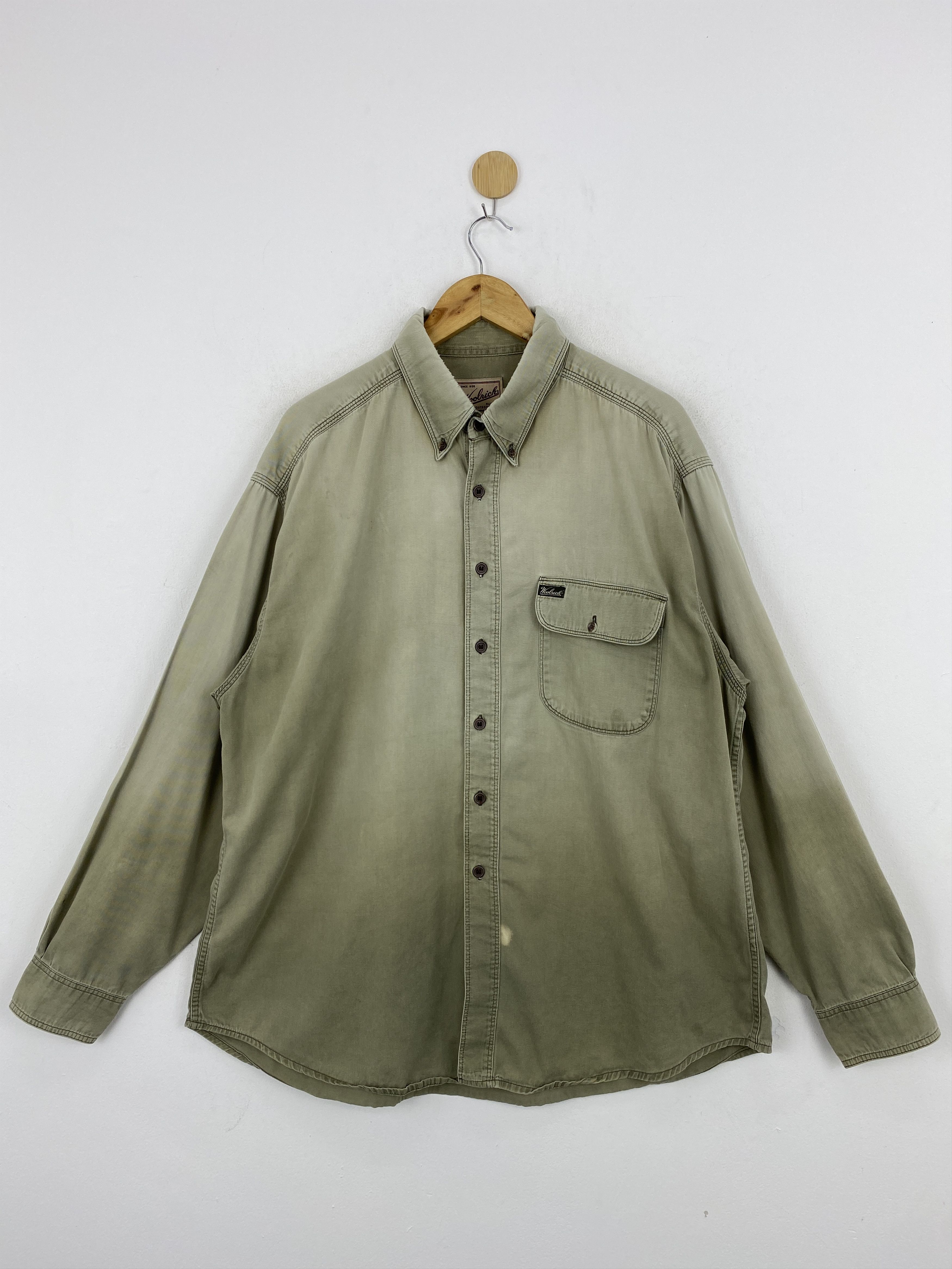 Woolrich Woolen Mills Vintage 90s Woolrich Button Up Long Sleeve Jacket JA0136 Size US XL / EU 56 / 4 - 1 Thumbnail