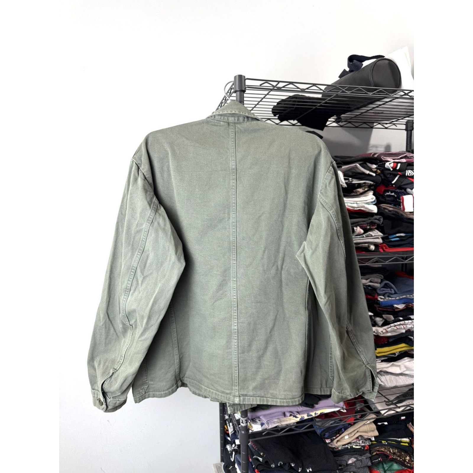 Vintage Rare! 70’s Vintage France Work Jacket Military Size US L / EU 52-54 / 3 - 2 Thumbnail