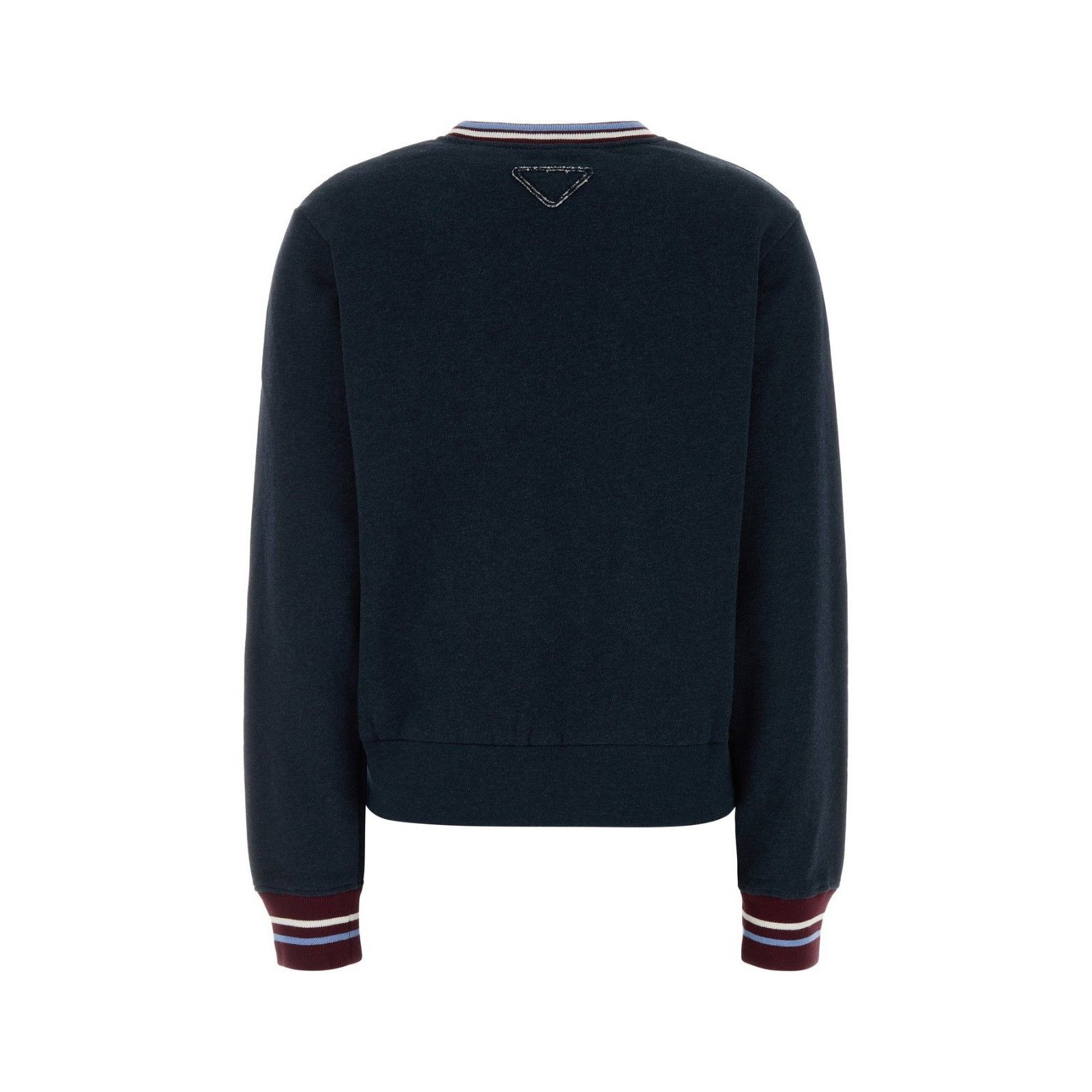 Prada PRADA Melange Dark Blue Cotton Sweatshirt New & Authentic (W Size XS / US 0-2 / IT 36-38 - 2 Thumbnail