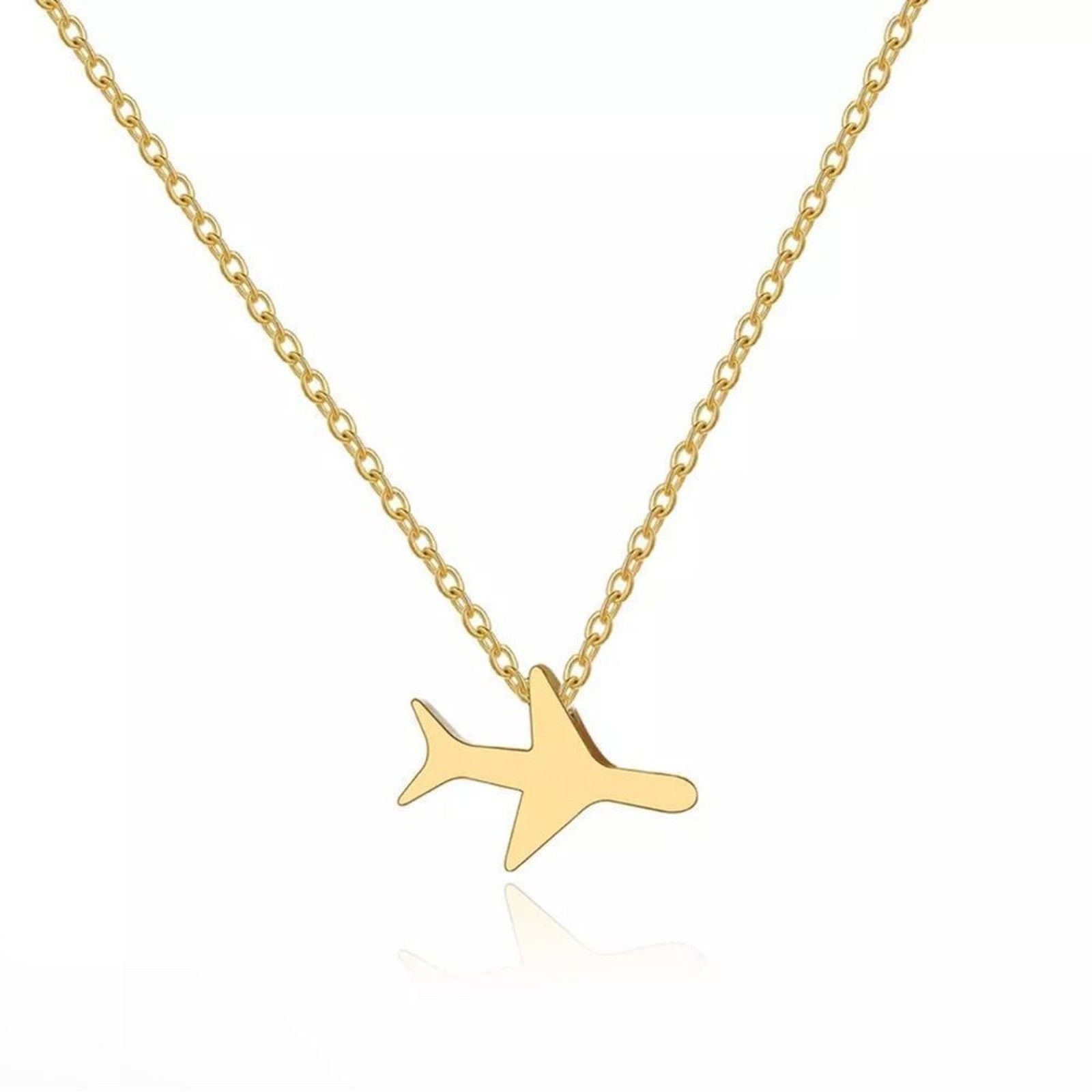 Other Dainty Airplane Necklace, Travel Necklace, Gold Plane Size ONE SIZE - 3 Thumbnail