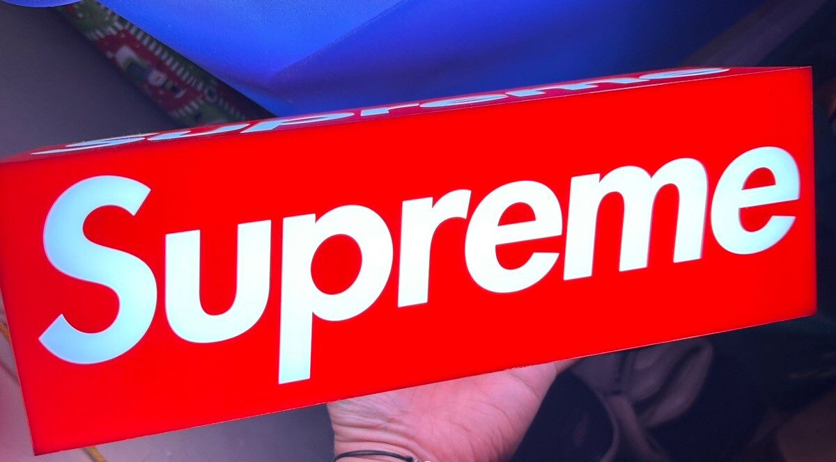 Supreme Supreme box logo lamp   Grailed