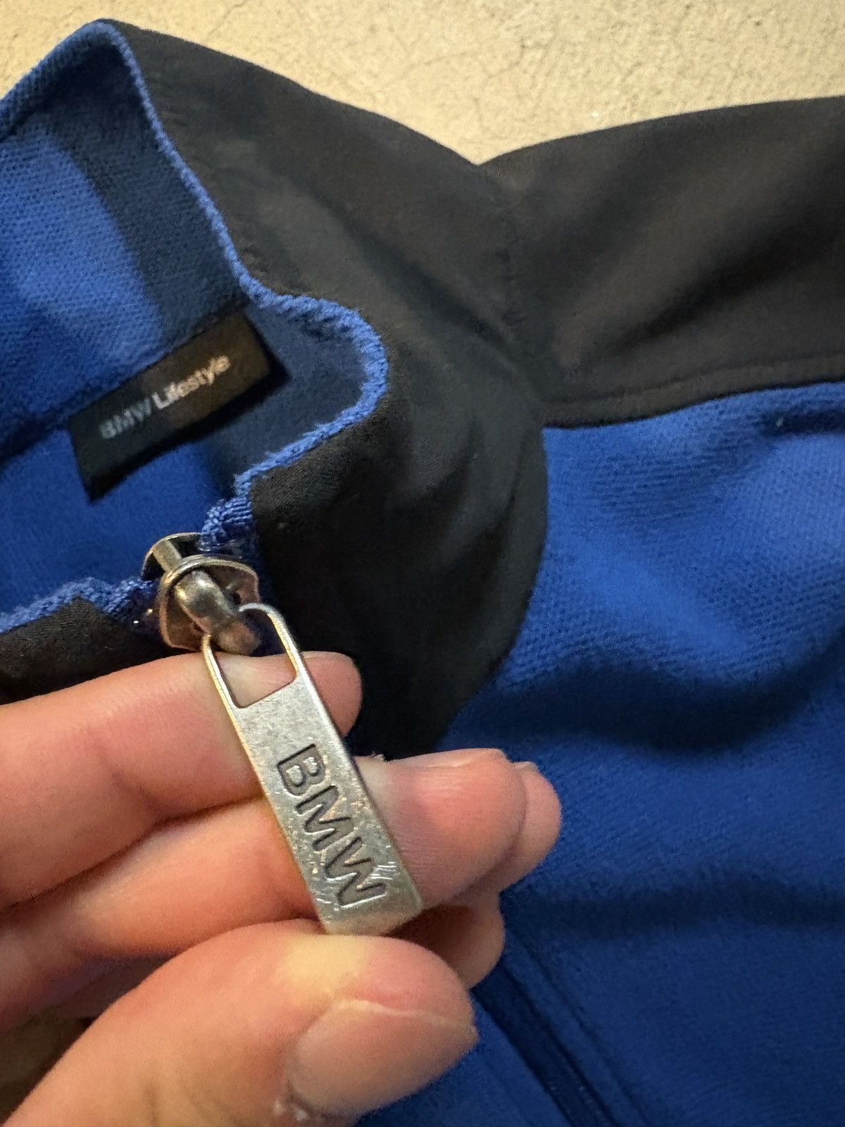BMW BMW Lifestyle Fleece Full Zip Sweater Blue Size Large Size US L / EU 52-54 / 3 - 3 Thumbnail