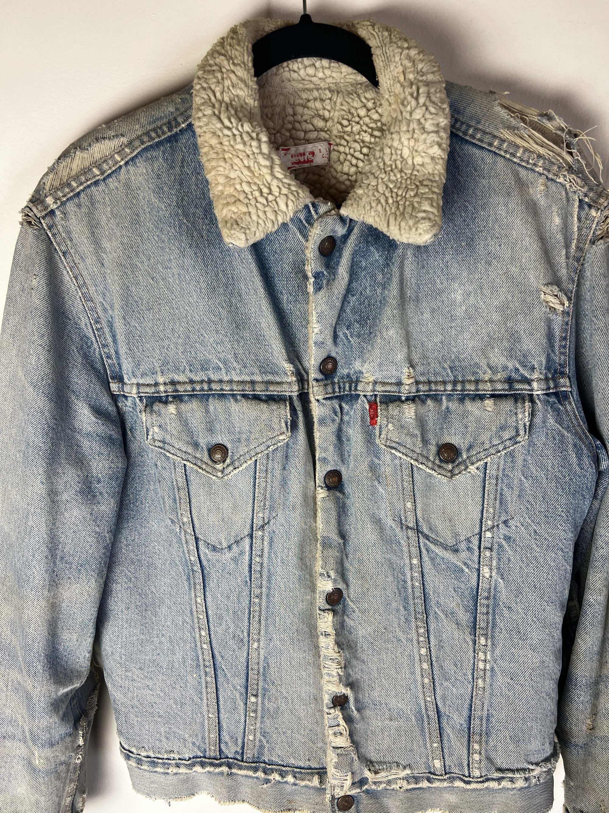 Levi's Vintage Clothing Vintage 1970's Levi's Denim Jacket with Sherpa Lining Size US M / EU 48-50 / 2 - 4 Thumbnail