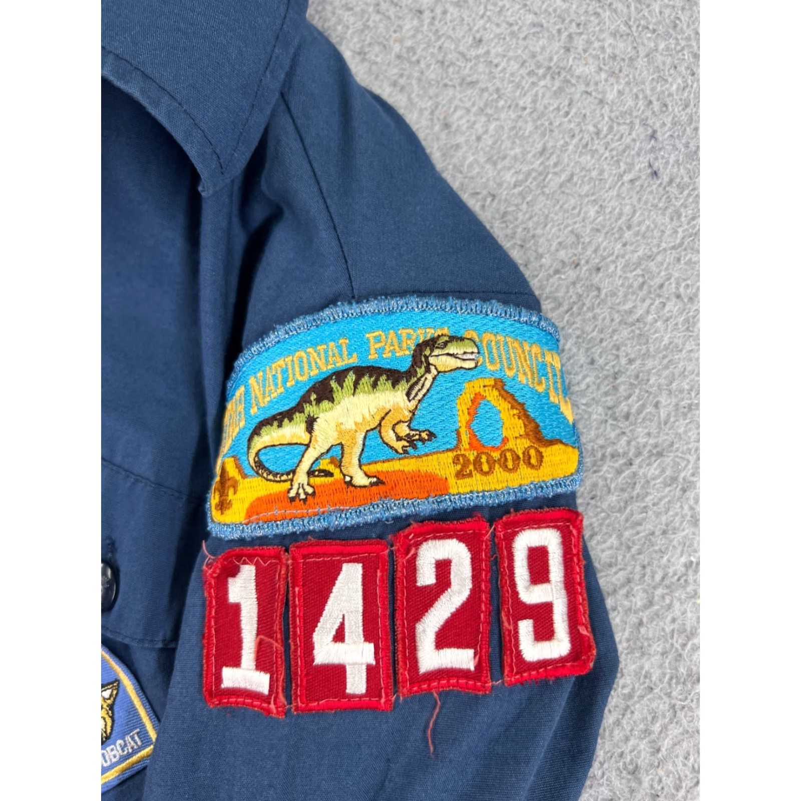 Vintage VINTAGE Boy Scouts of America Shirt Mens M Blue 2000 Y2K Utah Patch Apparel Read Size US M / EU 48-50 / 2 - 3 Thumbnail