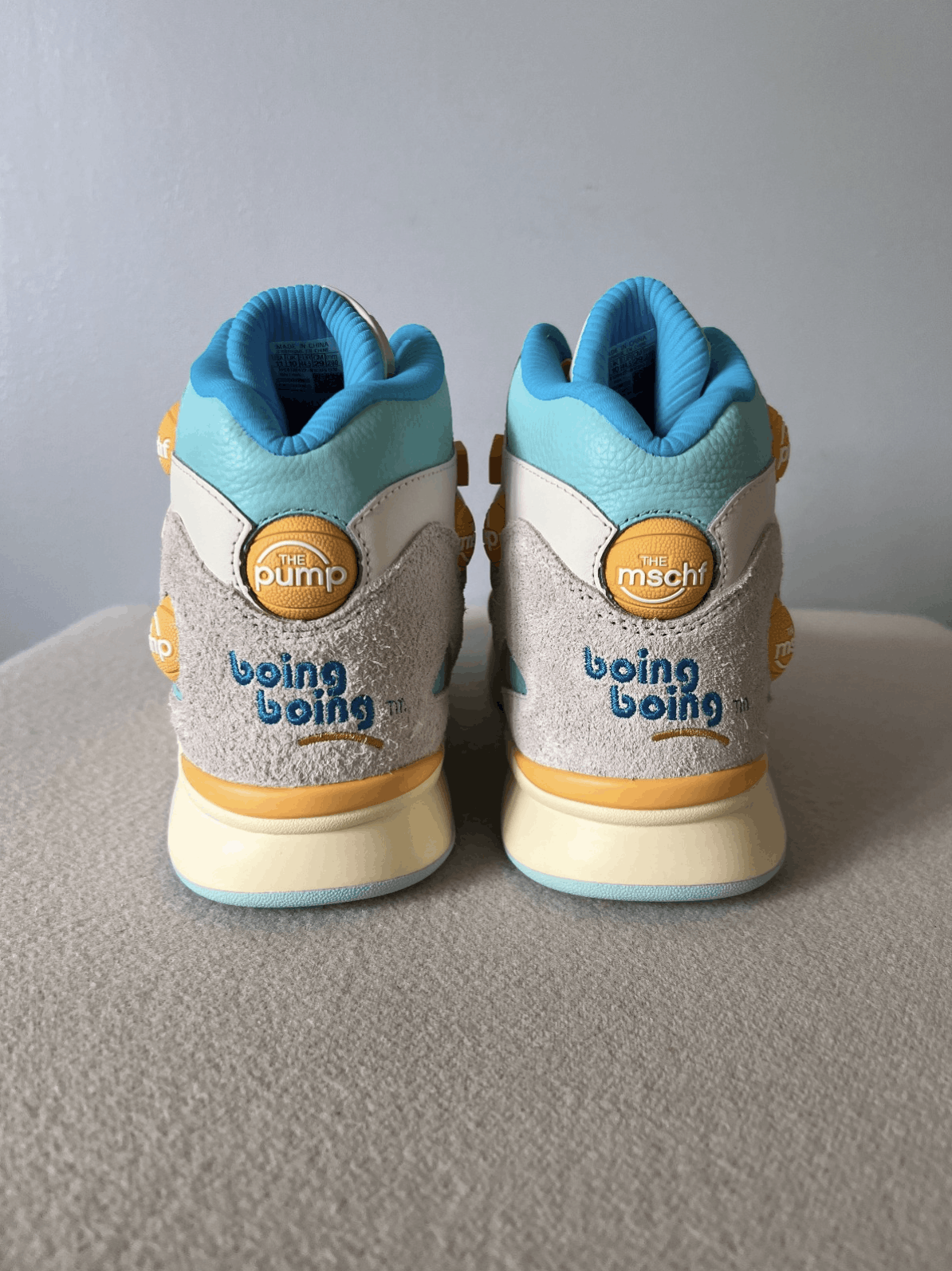Reebok MSCHF Reebok Omni Zone IX in Yellow Blue Size US 10 / EU 43 - 5 Thumbnail