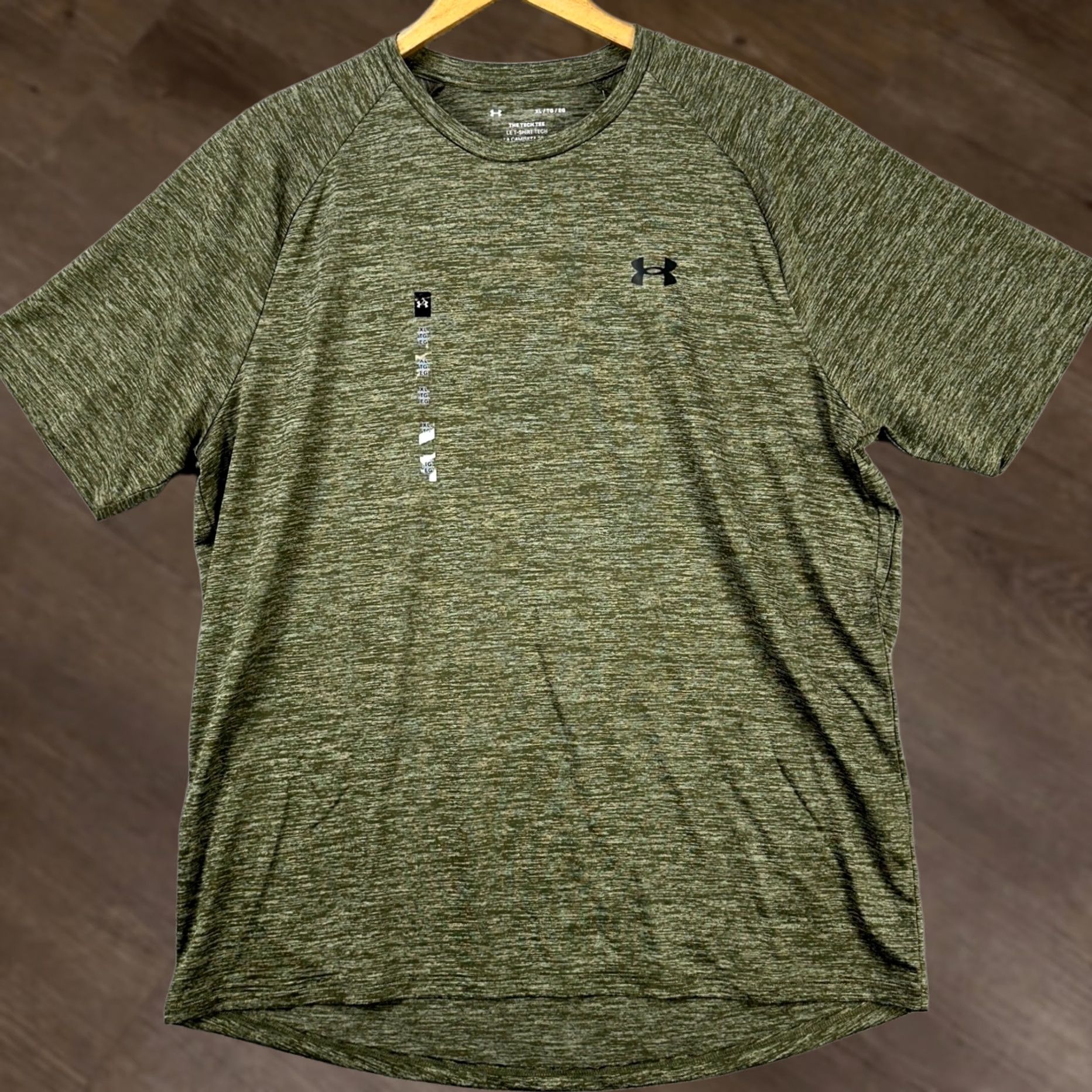 Under Armour Under Armour Mens The Tech Tee XL Green Crewneck Short Sleeve T-Shirt Logo NEW Size US XL / EU 56 / 4 - 1 Thumbnail