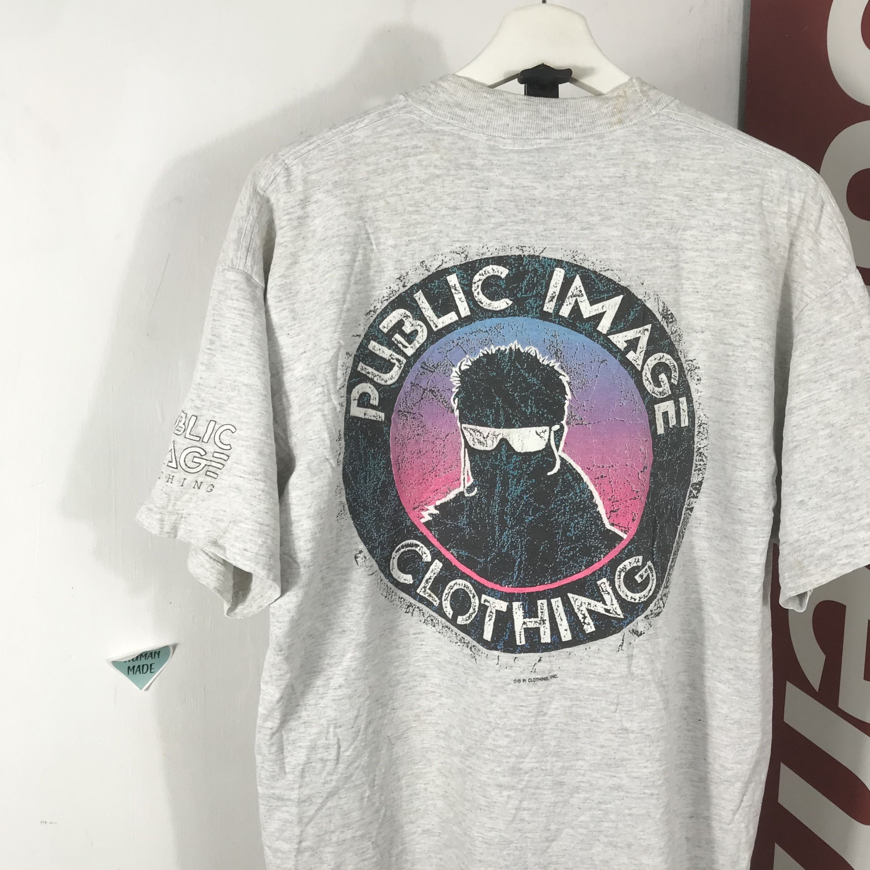 Vintage Vintage 90s Public Image Clothing Surf Skate Shirt Size US L / EU 52-54 / 3 - 2 Thumbnail
