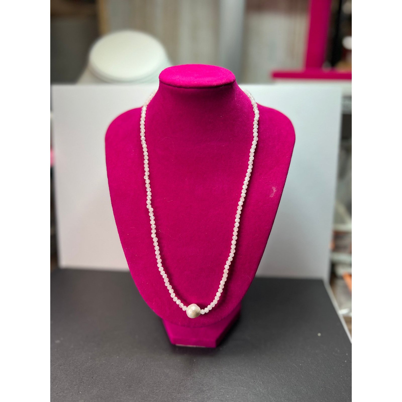 Other Rainbow moonstone and pearl necklace with sterling clasp Size ONE SIZE - 3 Thumbnail