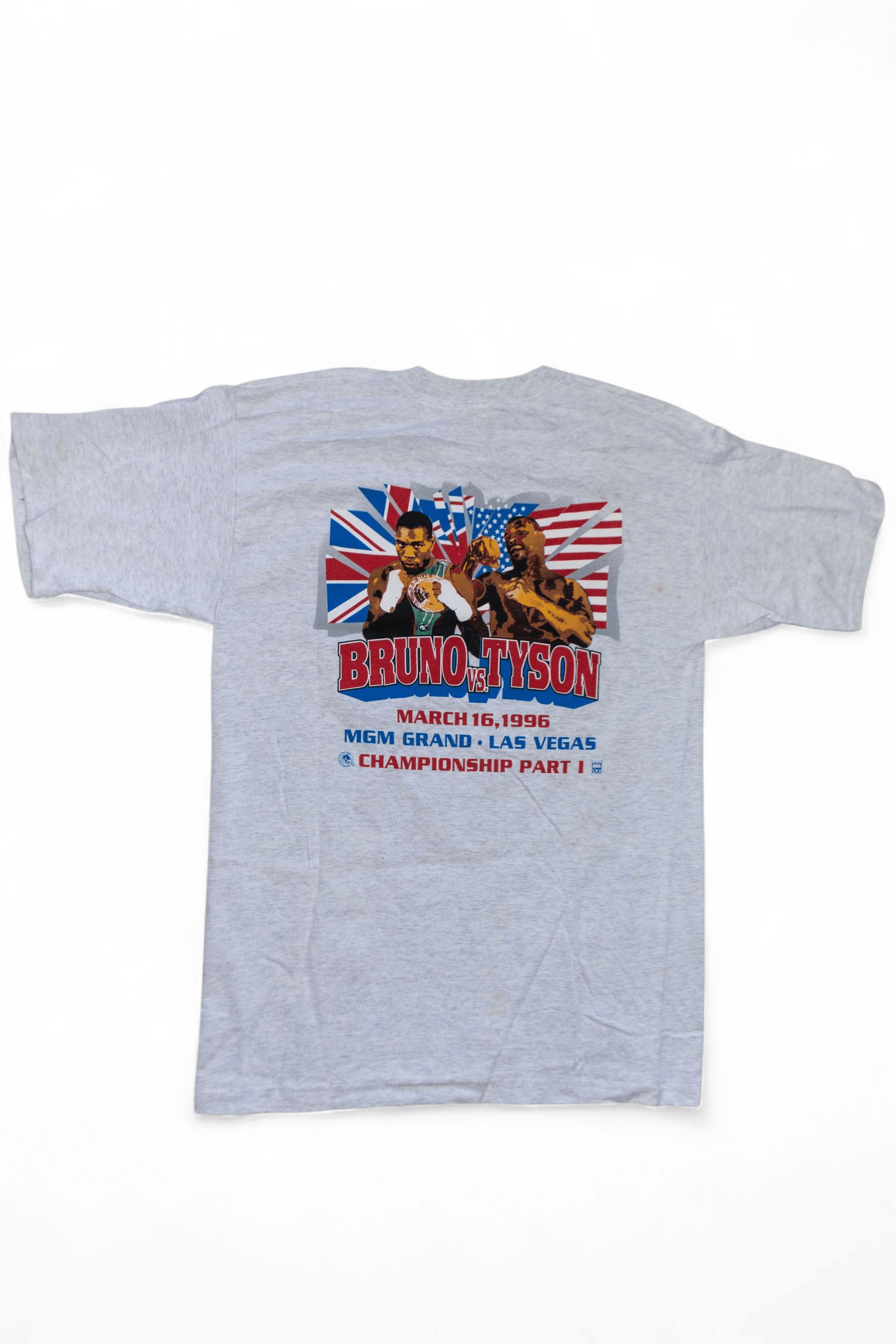 Vintage NWT* 1996 Tyson vs Bruno Official Fight T-shirt Size US L / EU 52-54 / 3 - 2 Thumbnail