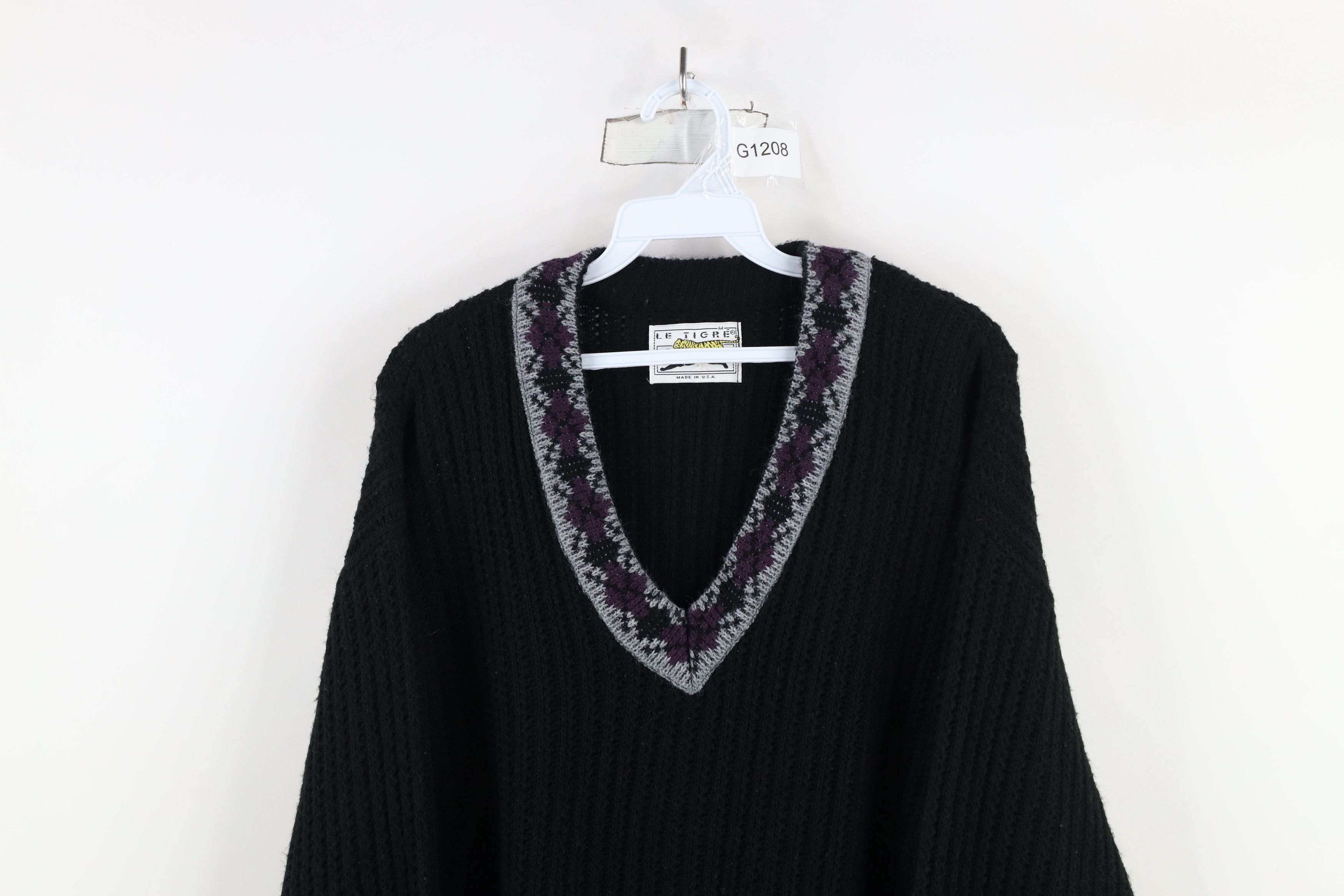 Vintage Vintage 80s 90s Dapper Ribbed Knit V-Neck Sweater USA Size US M / EU 48-50 / 2 - 2 Thumbnail