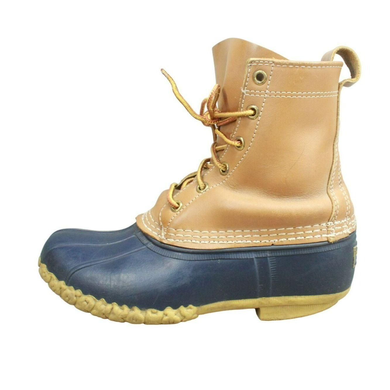 Leather LL Bean Women's Leather Unlined Ankle Duck Boots Size US 7 / IT 37 - 1 Thumbnail