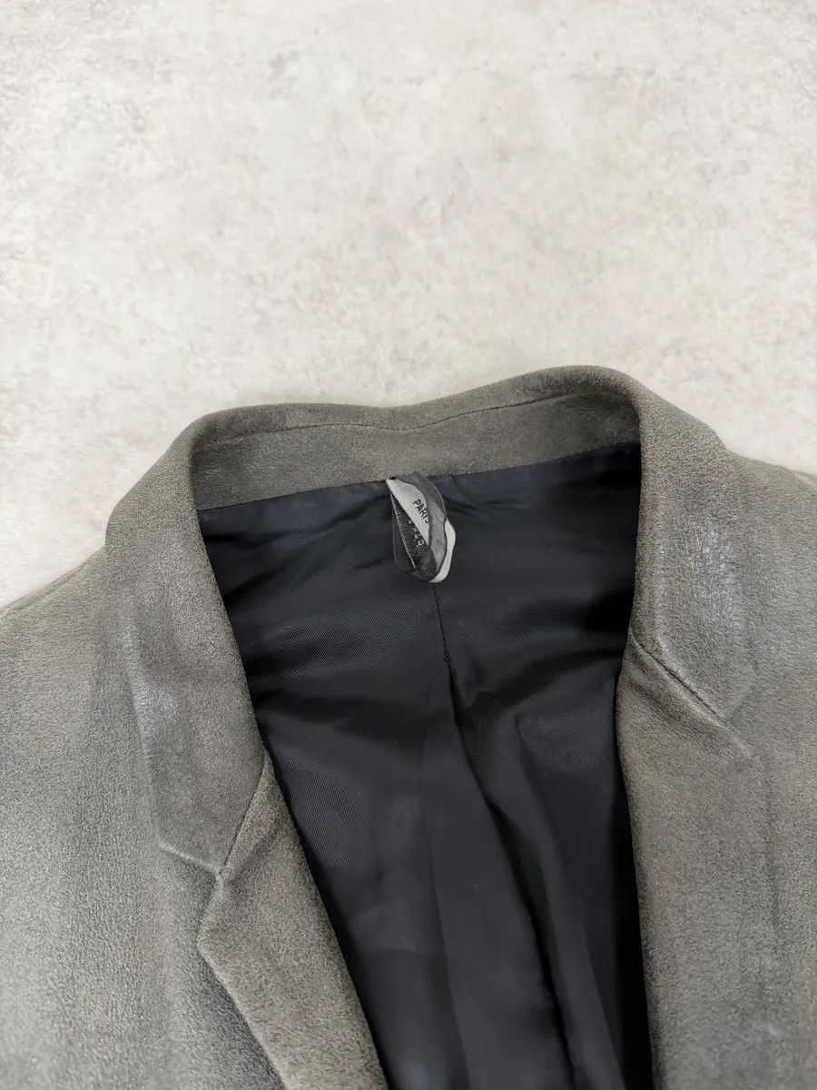Dior 2010s Dior Eroded Grey Lamb Leather Jacket by Kris Van Assche Size US M / EU 48-50 / 2 - 7 Thumbnail
