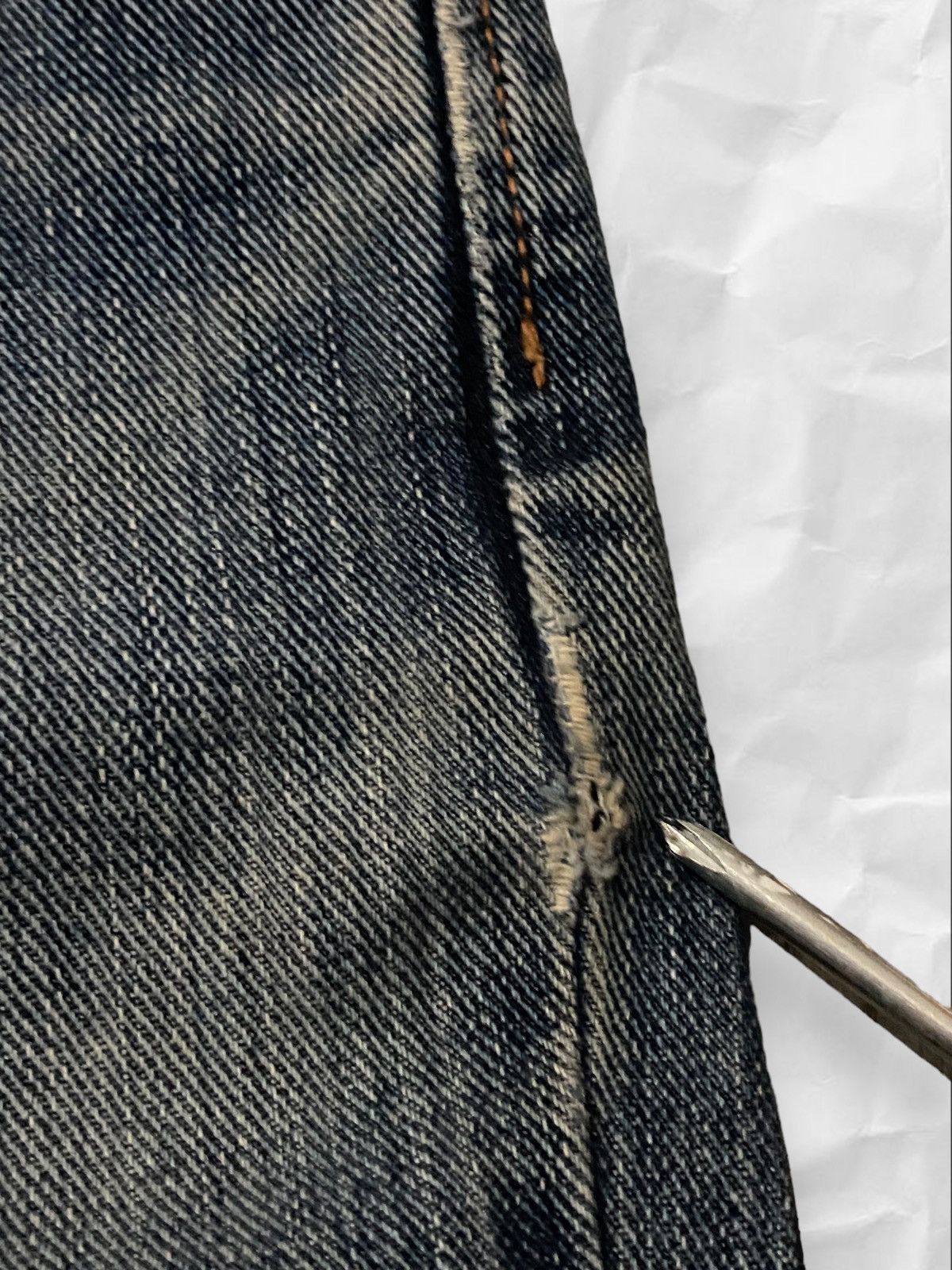 Edwin × Japanese Brand × Vintage Vintage Edwin Japan Rust Faded Boyfriend Jeans Denim Size US 34 / EU 50 - 16 Thumbnail