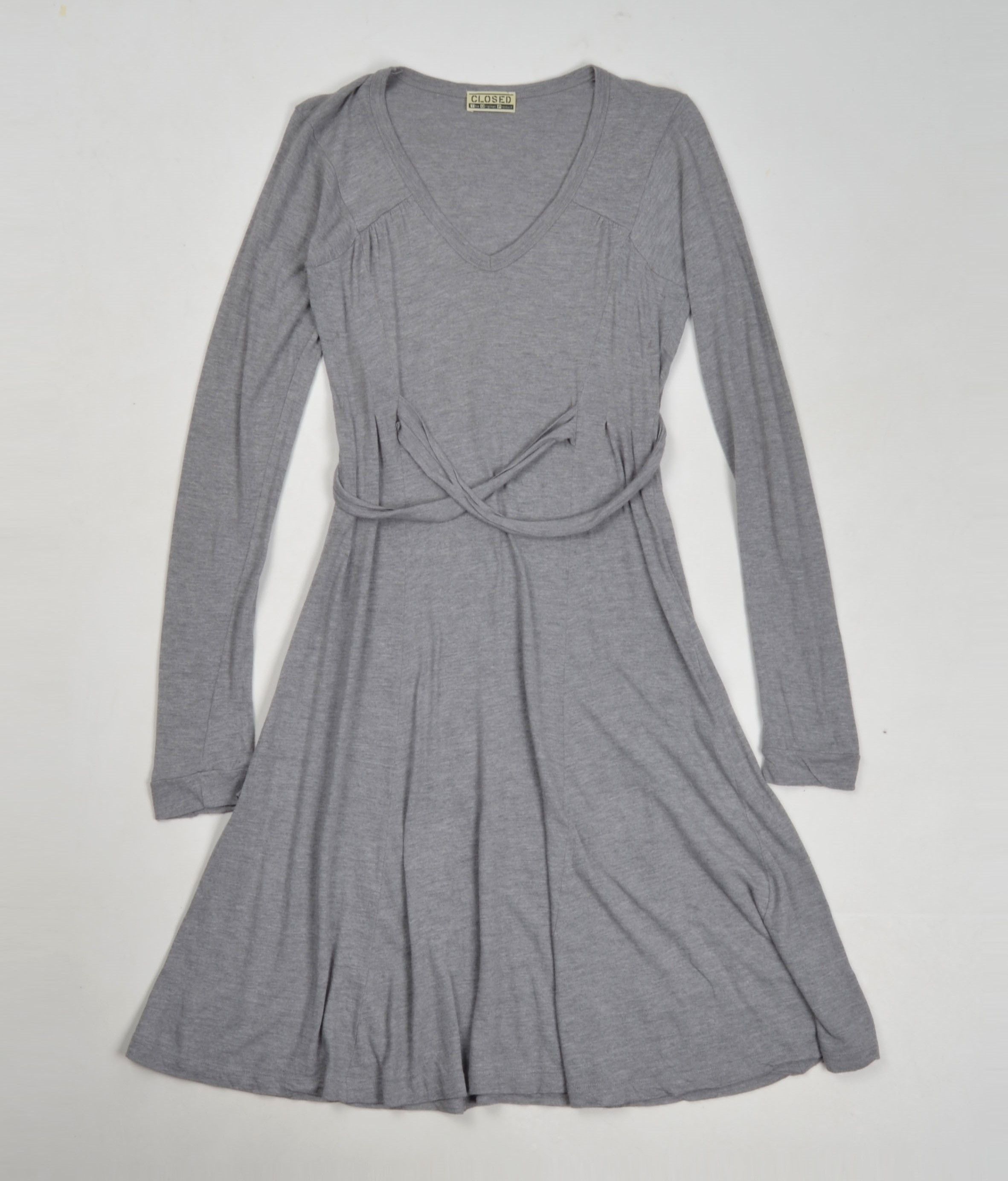 CLOSED × Marithe + Francois Girbaud × Vintage Closed by Marithe Francois Girbaud V-Neck Long Sleeve Dress Size S / US 4 / IT 40 - 4 Thumbnail