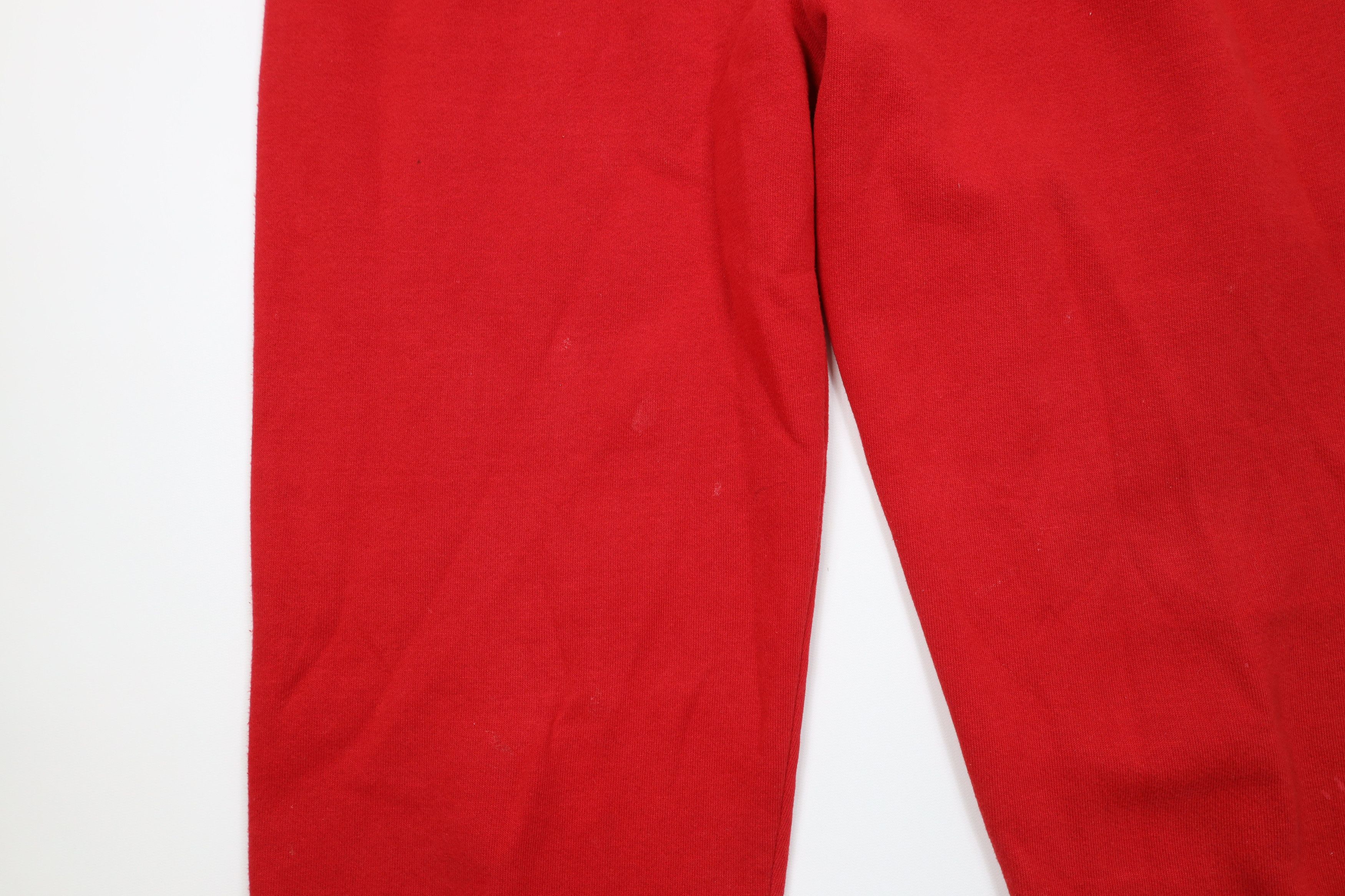 Russell Athletic Vintage 90s Russell Athletic Blank Sweatpants Red USA Size US 34 / EU 50 - 6 Thumbnail