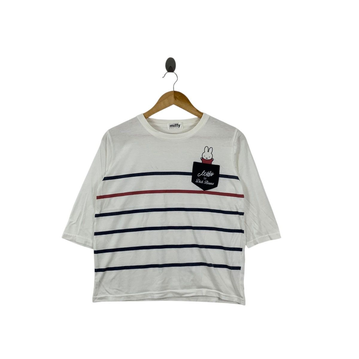 Other MIFFY DICK BRUNA Cartoon Comic Striped Boxy Tee Shirt Top Size M / US 6-8 / IT 42-44 - 3 Thumbnail