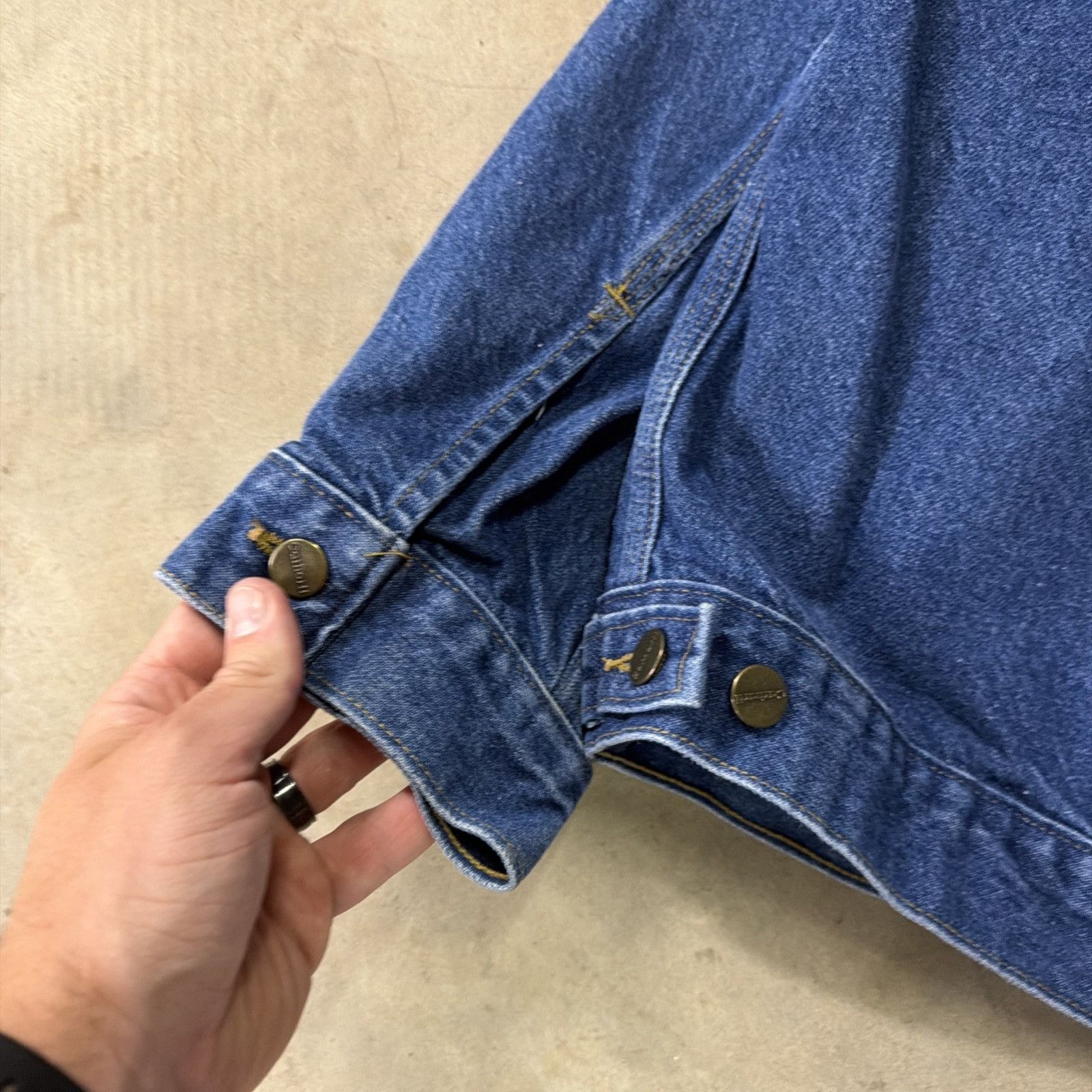 Carhartt Vintage Carhartt Denim Jacket USA Made J12DST Trucker Size US XL / EU 56 / 4 - 10 Thumbnail