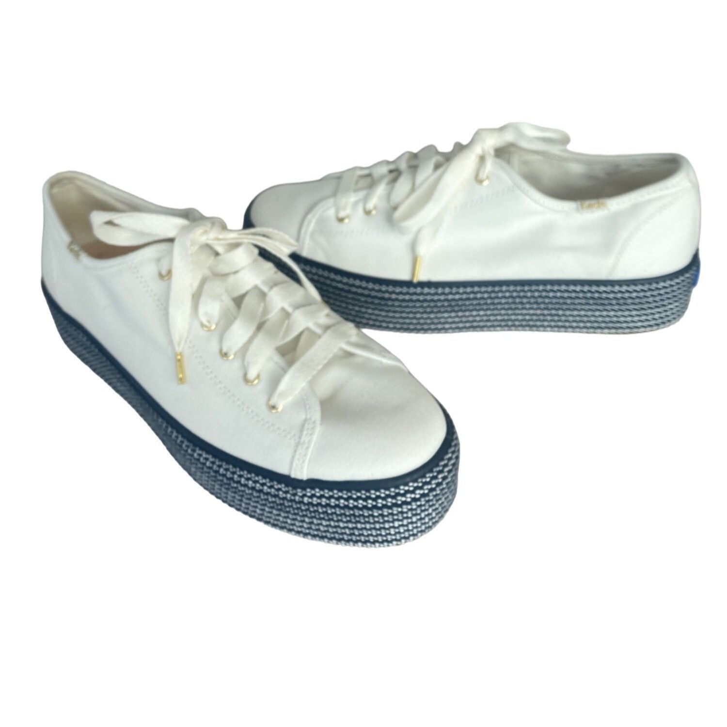 Keds Keds Women's Triple Up Webbing Canvas Sneaker Women's 10 Whi Size US 10 / IT 40 - 9 Thumbnail