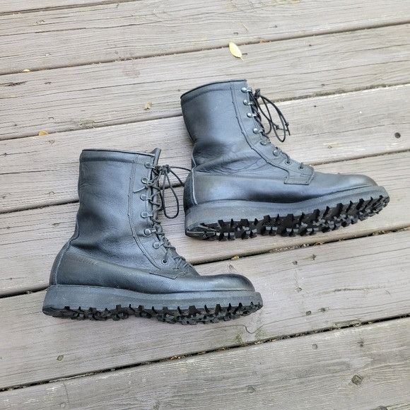 Belleville Vintage 90s Belleville Military Issue Black Leather Goretex Size US 11 / EU 44 - 4 Thumbnail