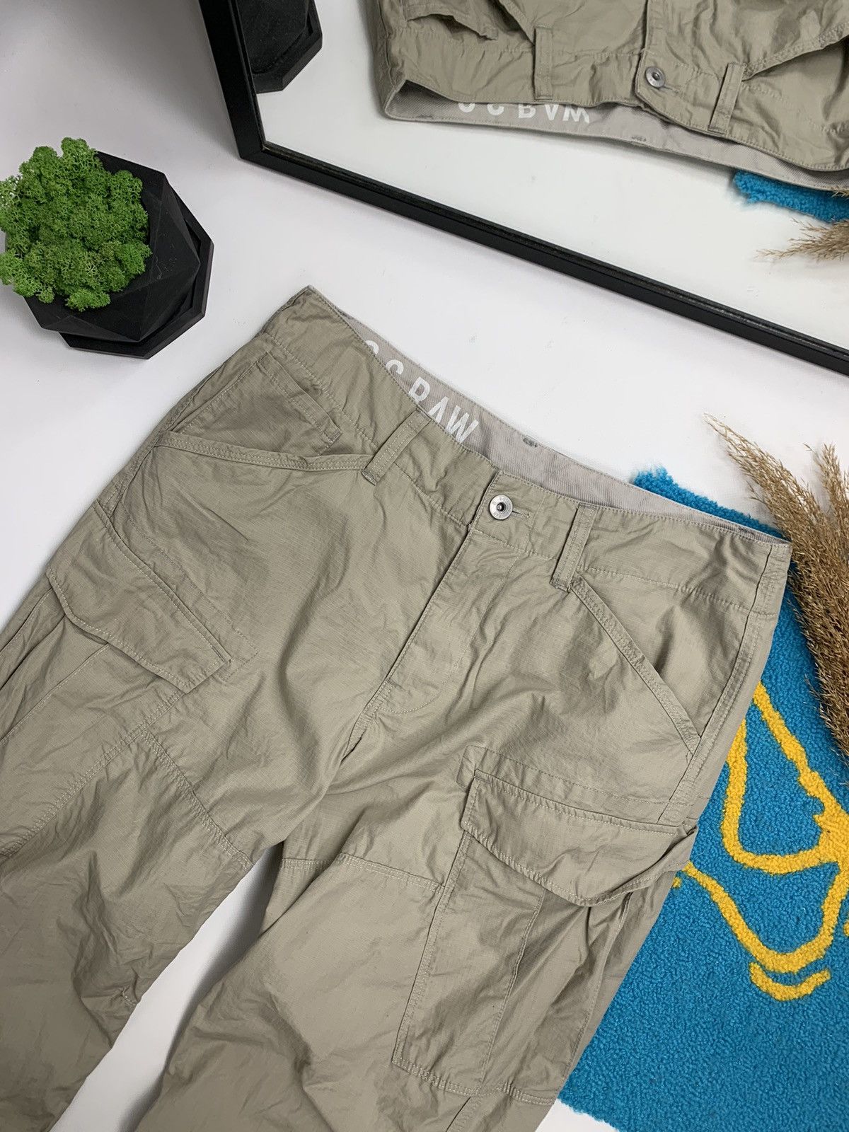 G-Star × Vintage Vintage G-Star RAW Y2K Baggy Cargo Pant Size US 32 / EU 48 - 9 Thumbnail