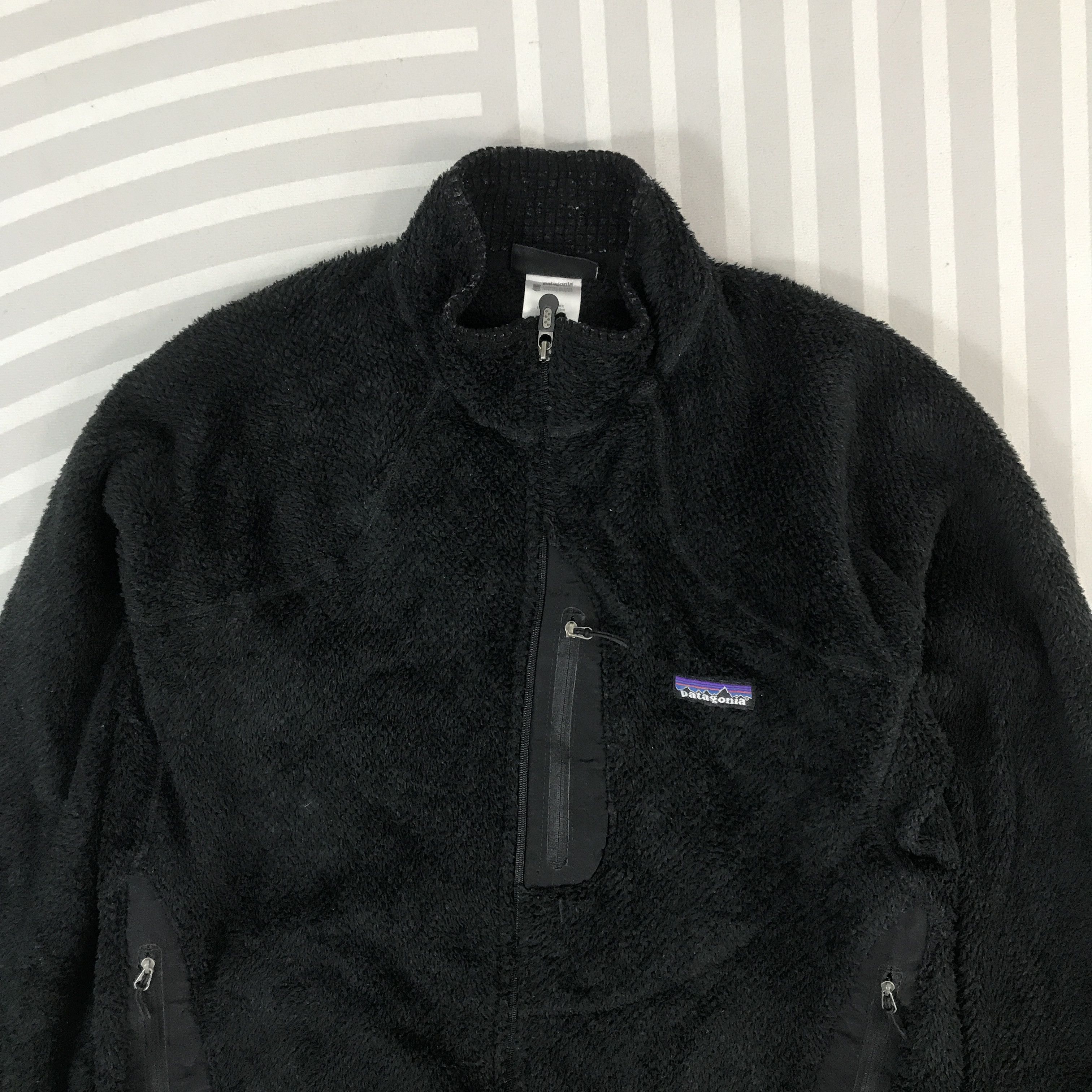 Patagonia × Vintage Vintage Patagonia Sherpa Fleece Black design zipper Jacket Size US XL / EU 56 / 4 - 2 Thumbnail