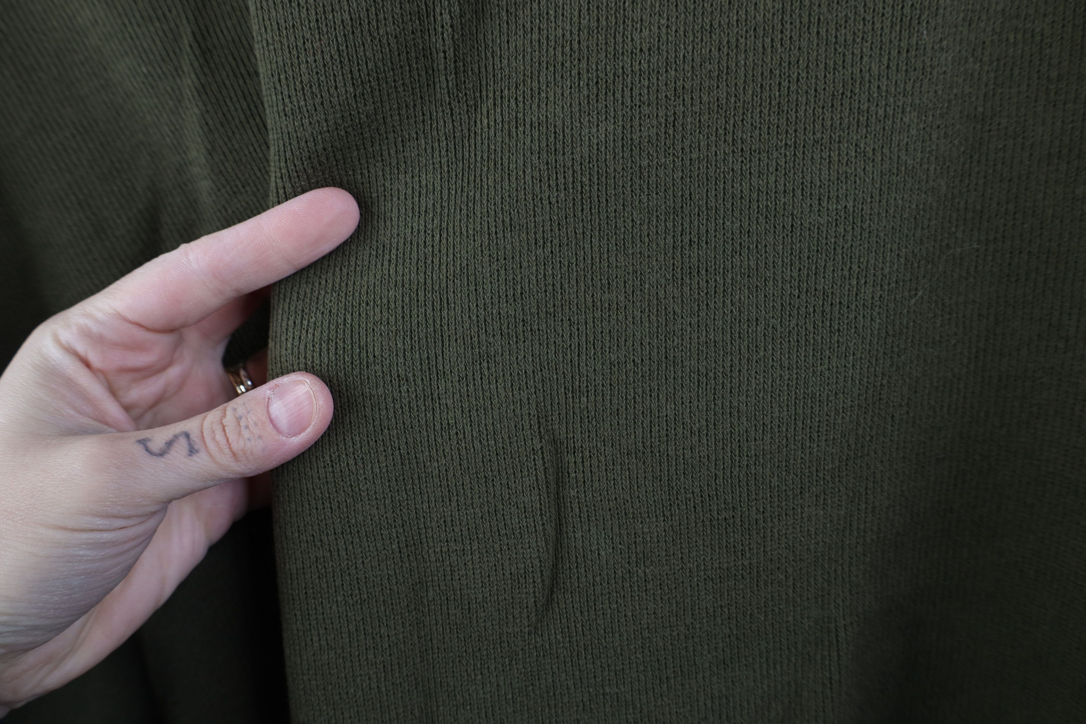 Vintage Vintage 90s Streetwear Heavy Ribbed Knit Long Sleeve Polo Size US XXL / EU 58 / 5 - 10 Thumbnail