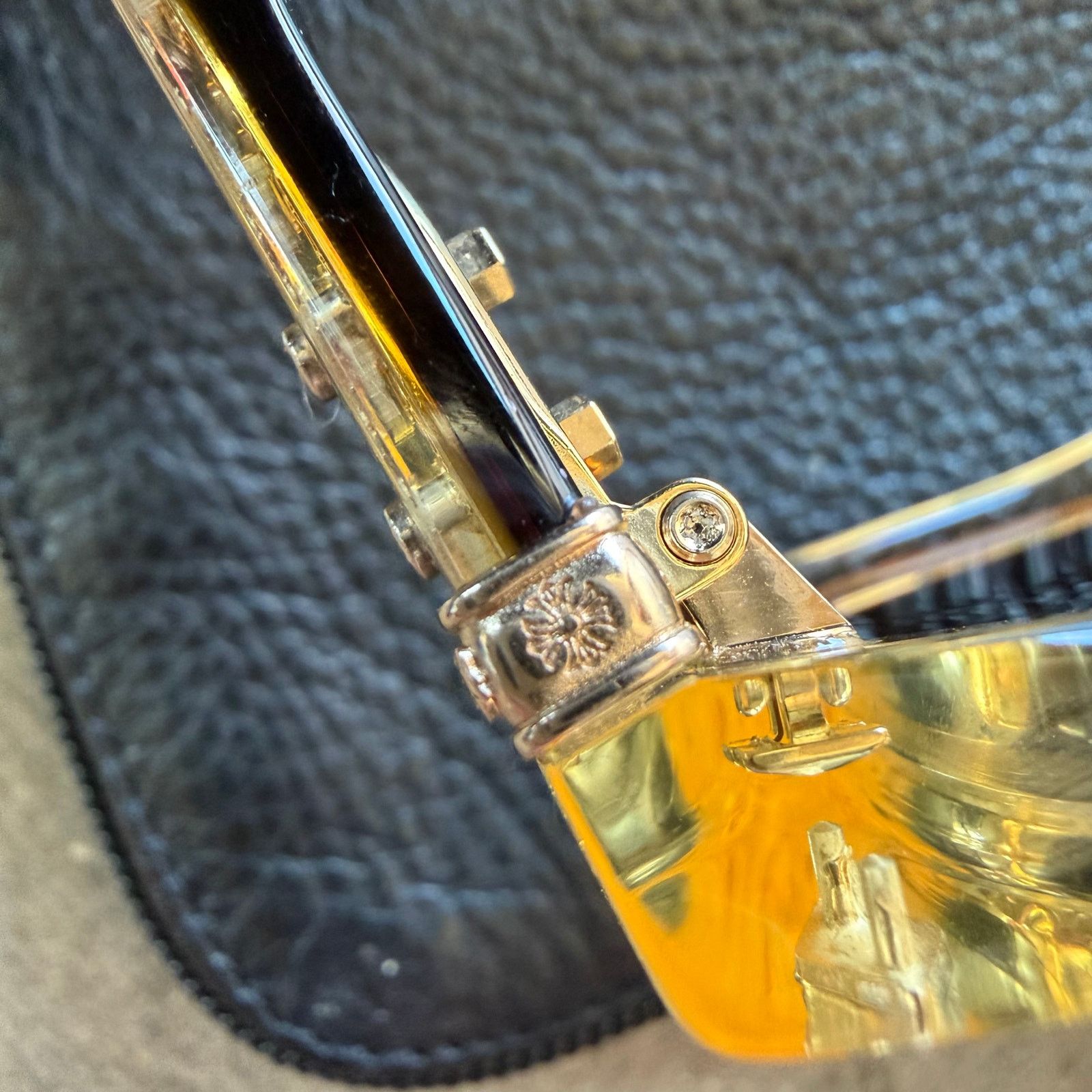 Chrome Hearts Chrome Hearts Dick Fitzener 18K Plated Tortoise Glasses Size ONE SIZE - 12 Thumbnail
