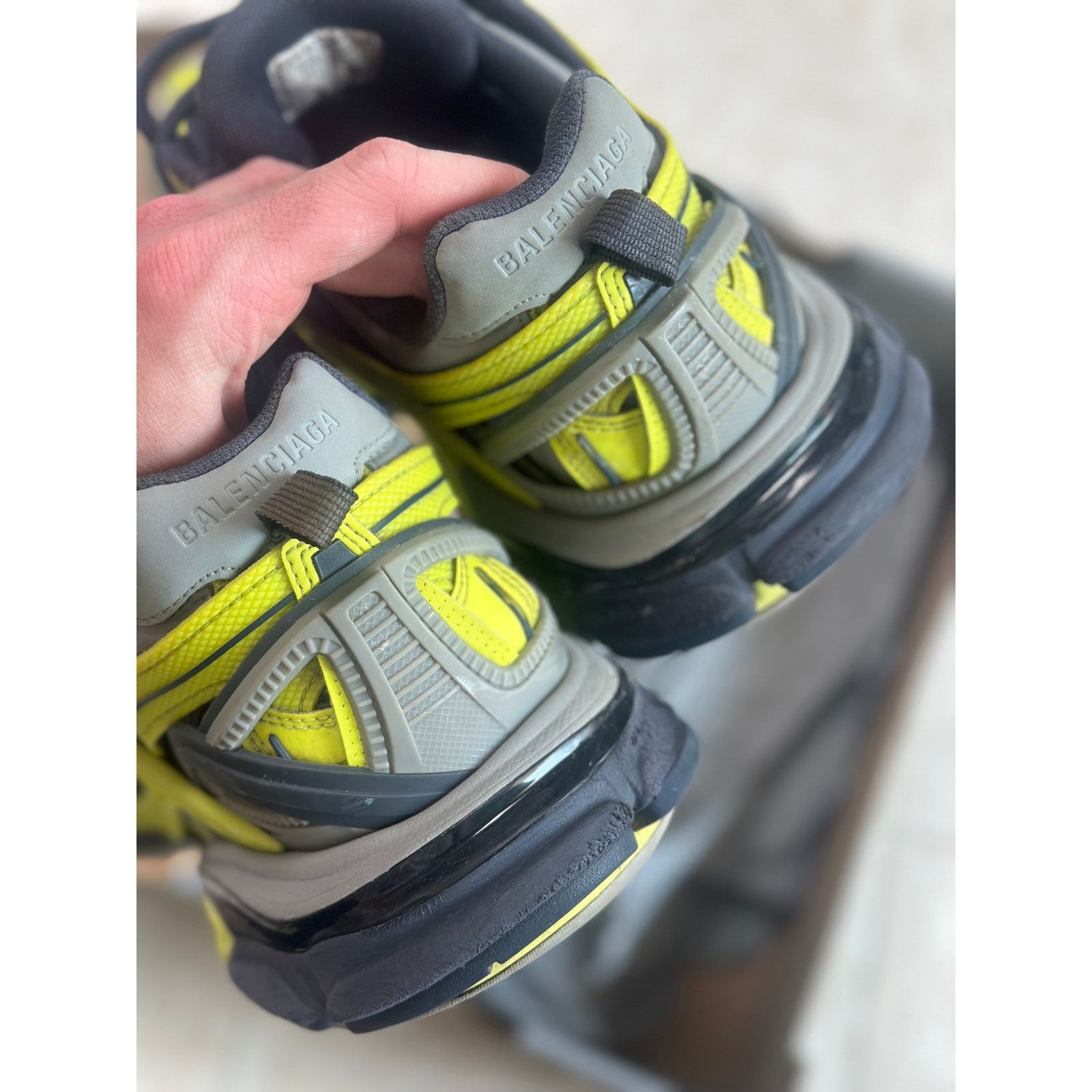 Balenciaga Size 9 - Balenciaga Track 2.0 “Yellow Grey” Sneakers OG ALL Size US 9 / EU 42 - 4 Thumbnail