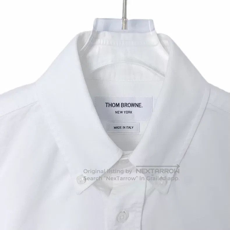 Thom Browne Thom Browne White long-sleeved shirt Size US XS / EU 42 / 0 - 3 Thumbnail
